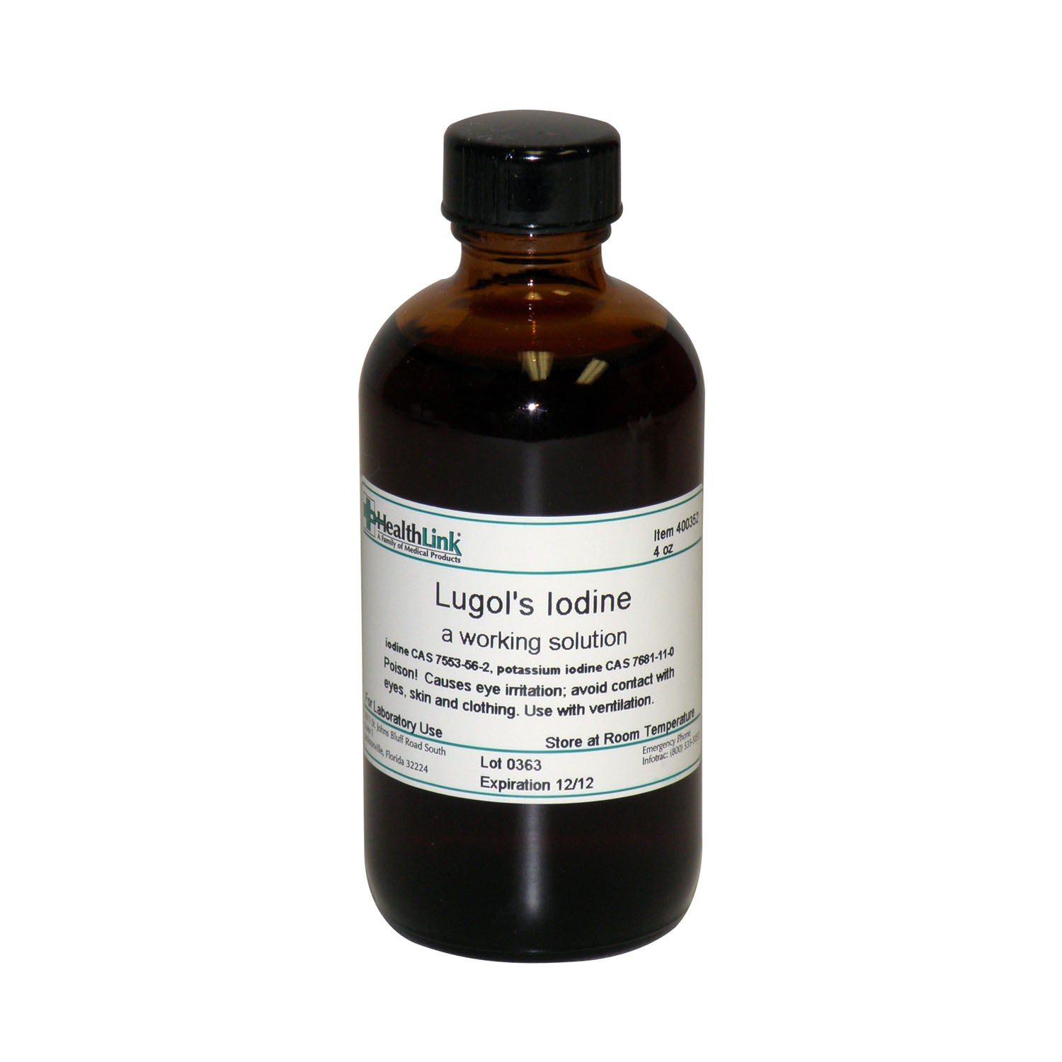 Lugol's Iodine, 4 oz (Item is Non-Returnable) (US Only) 
