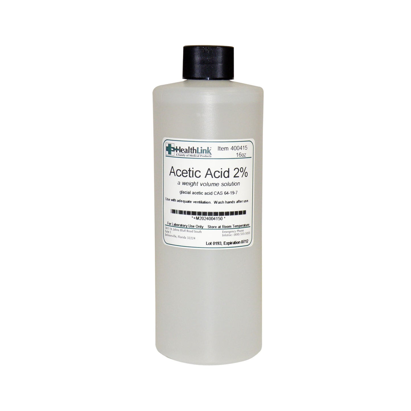 Acetic Acid, 2%, 16 oz (Item is Non-Returnable) (US Only)