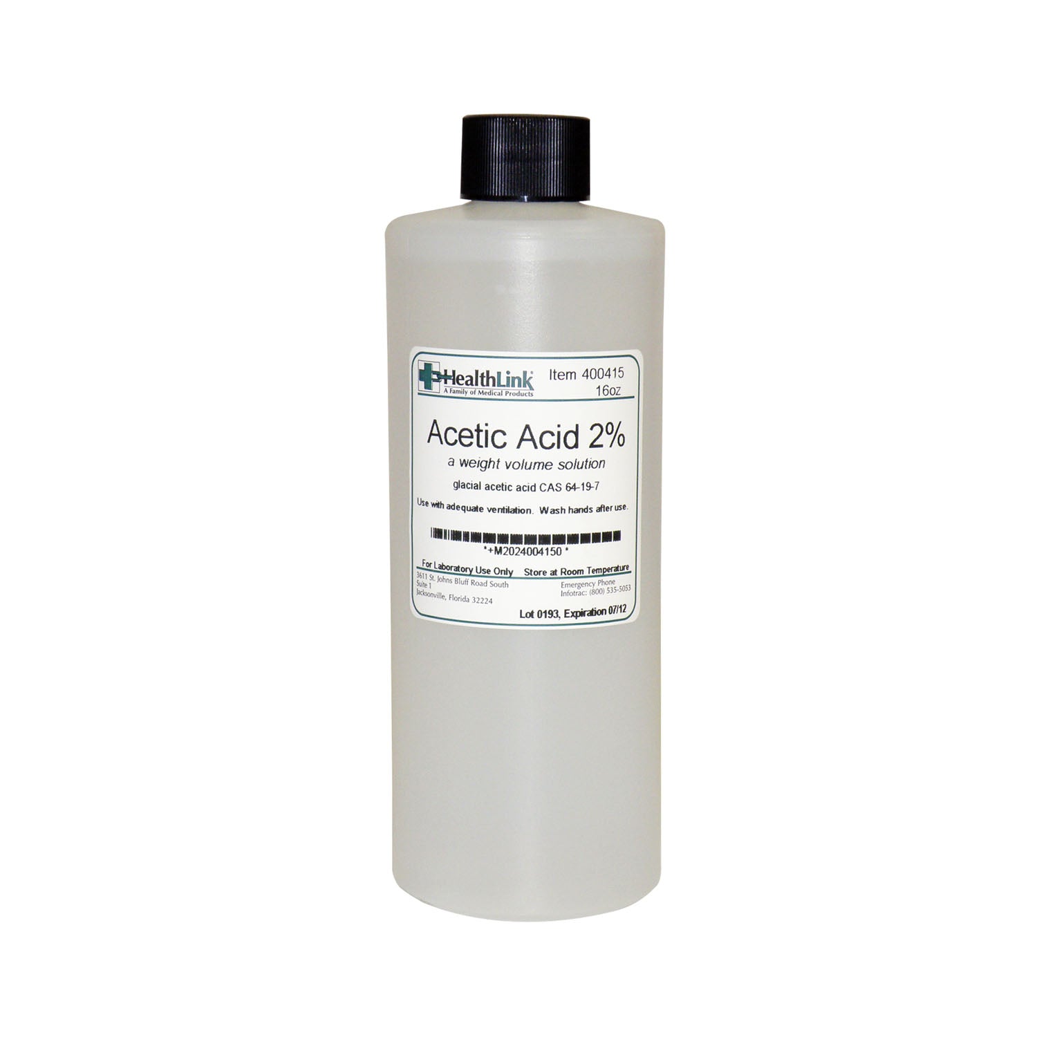 Acetic Acid, 2%, 16 oz (Item is Non-Returnable) (US Only)