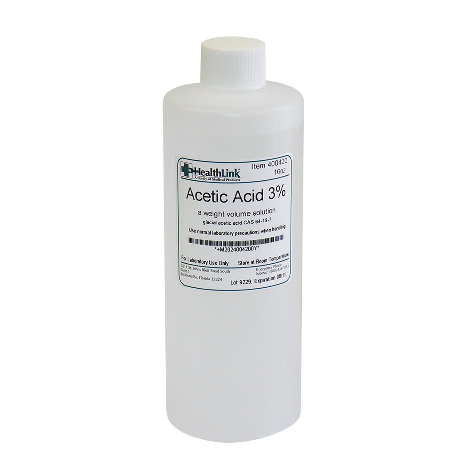 Acetic Acid, 3%, 16 oz (Item is Non-Returnable) (US Only) 