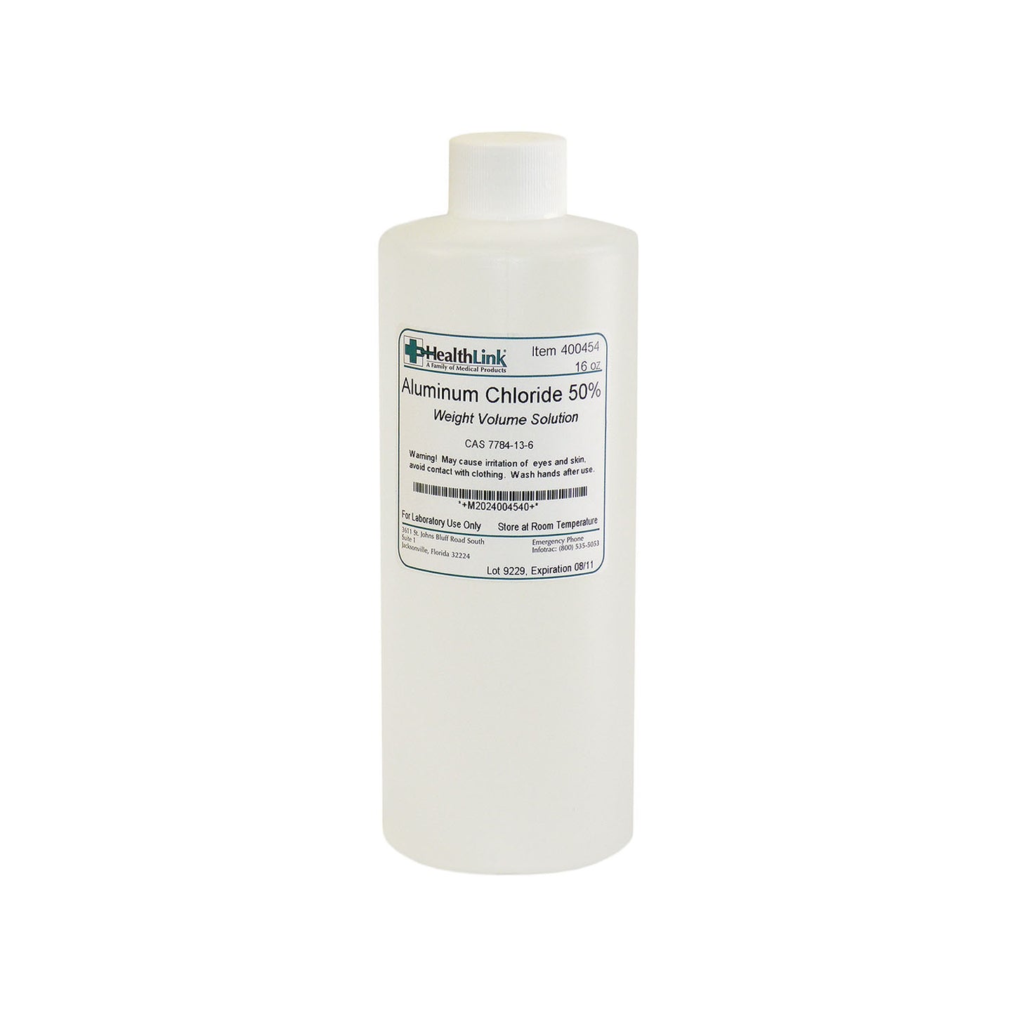 Aluminum Chloride, 50%, 16 oz (Item is Non-Returnable) (US Only)