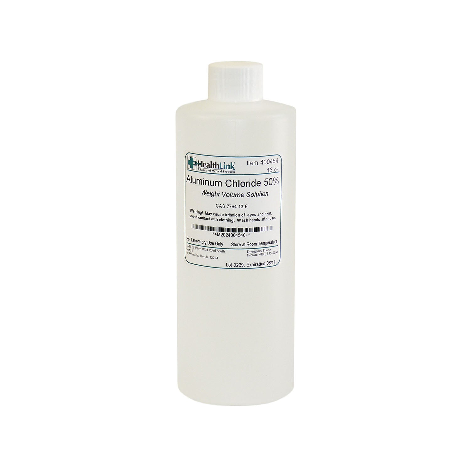 Aluminum Chloride, 50%, 16 oz (Item is Non-Returnable) (US Only)