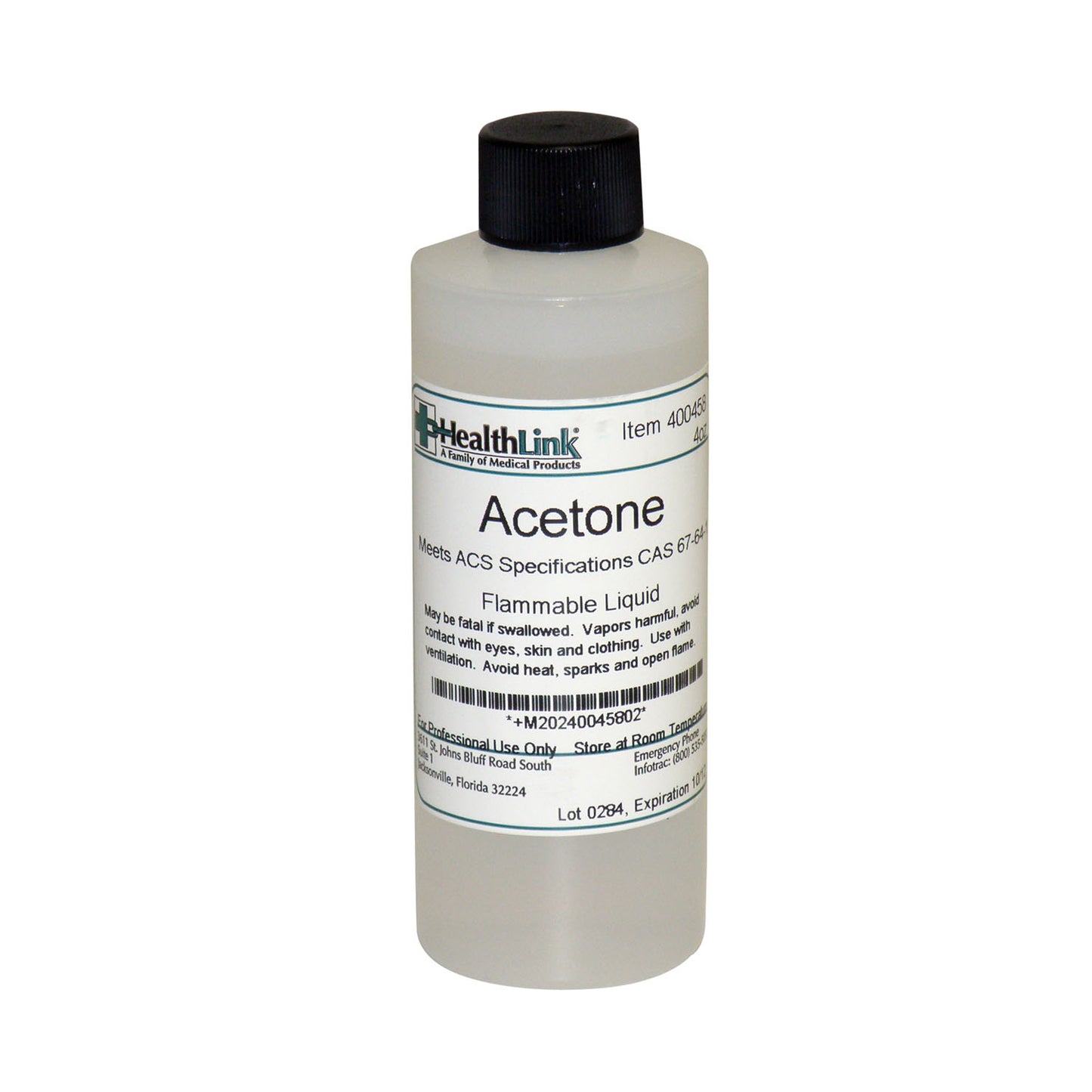 Aceton, 4 oz (Item is Non-Returnable) (US Only) (Item is considered HAZMAT and cannot ship via Air or to AK, GU, HI, MP, PR, VI)