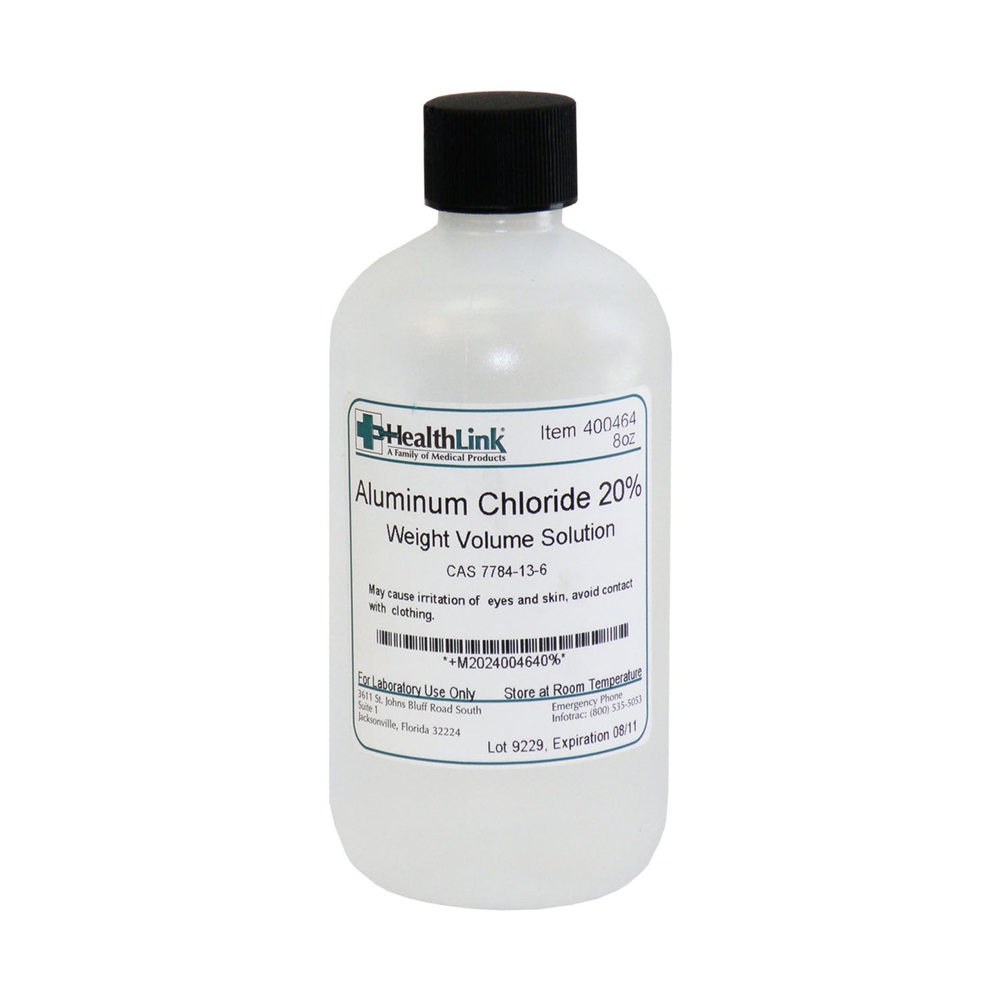 Aluminum Chloride, 20%, 8 oz (Item is Non-Returnable) (US Only)