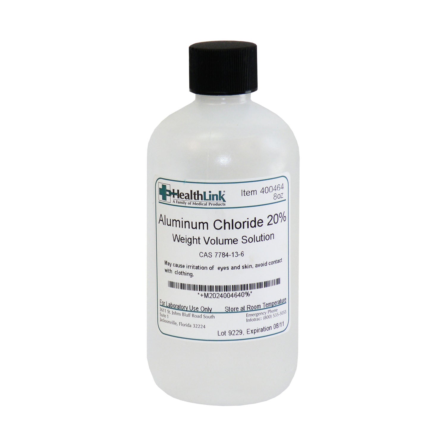 Aluminum Chloride, 20%, 8 oz (Item is Non-Returnable) (US Only)
