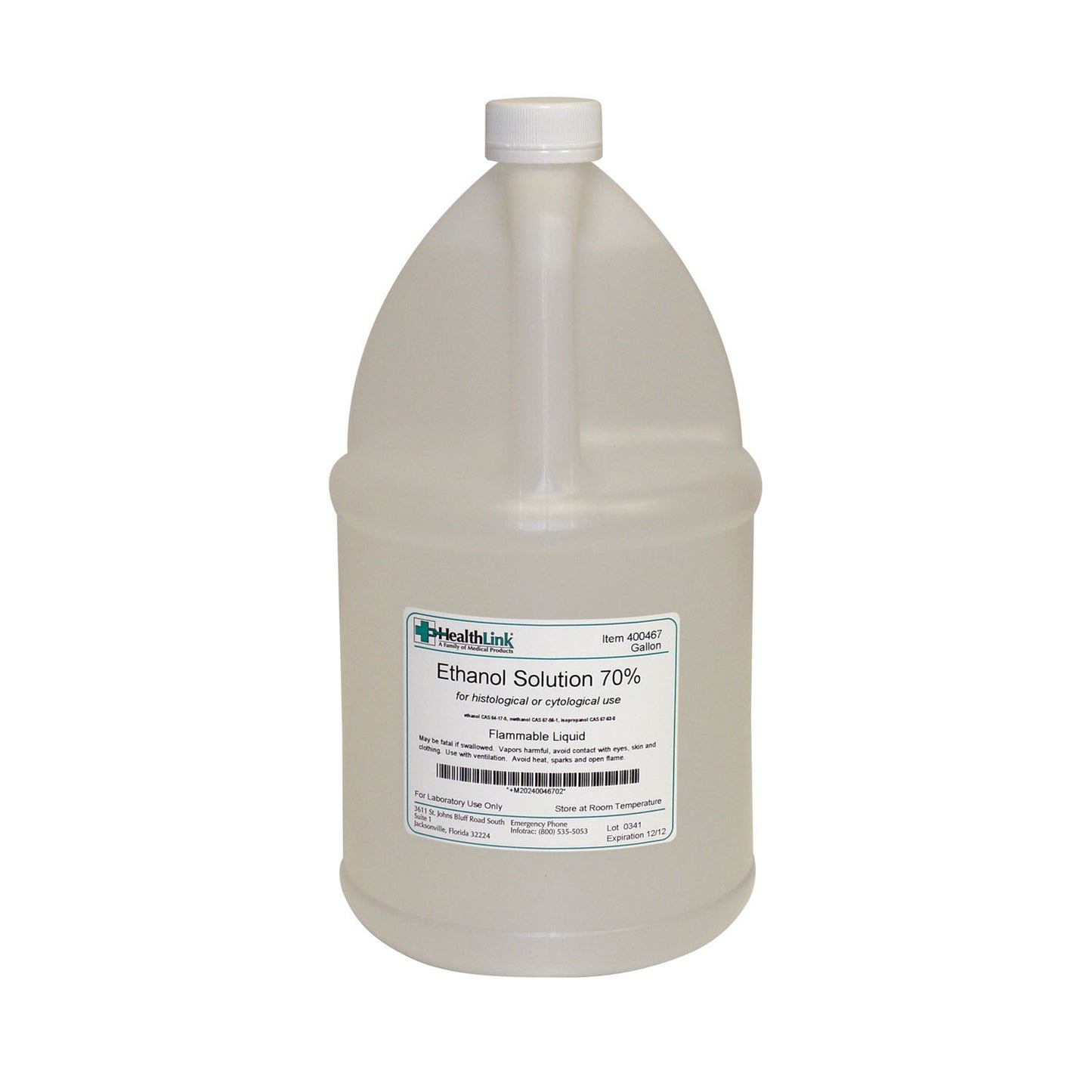 Ethanol Solution, 70%, Gallon (Item is Non-Returnable) (US Only) (Item is considered HAZMAT and cannot ship via Air or to AK, GU, HI, MP, PR, VI)