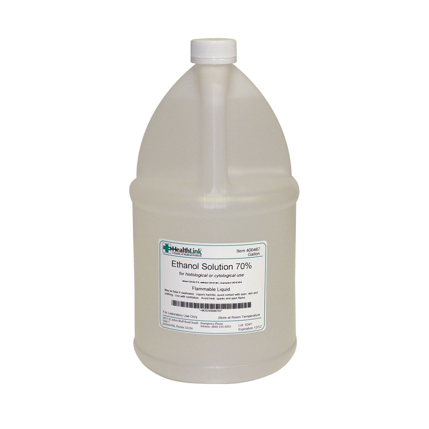 Ethanol Solution, 70%, Gallon (Item is Non-Returnable) (US Only) (Item is considered HAZMAT and cannot ship via Air or to AK, GU, HI, MP, PR, VI)