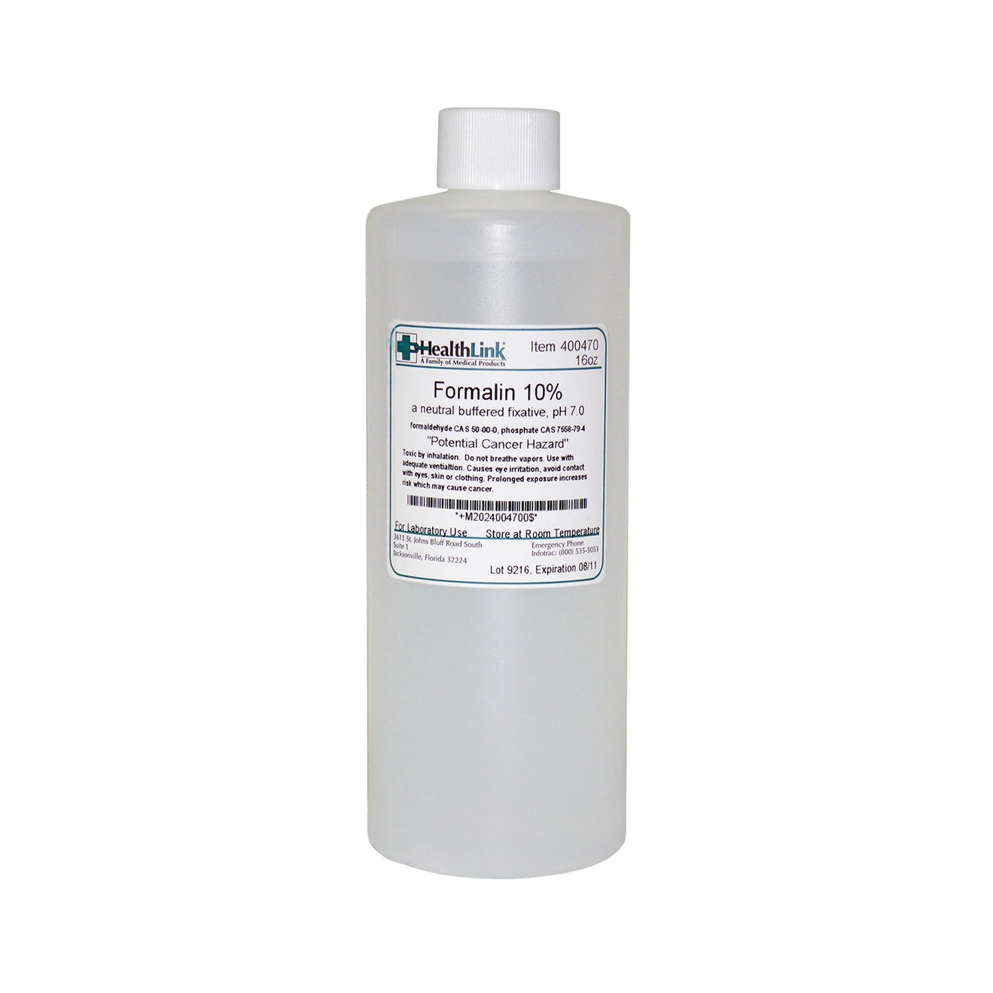 Formalin, 10%, Buffered, 16 oz (Item is Non-Returnable) (US Only) 