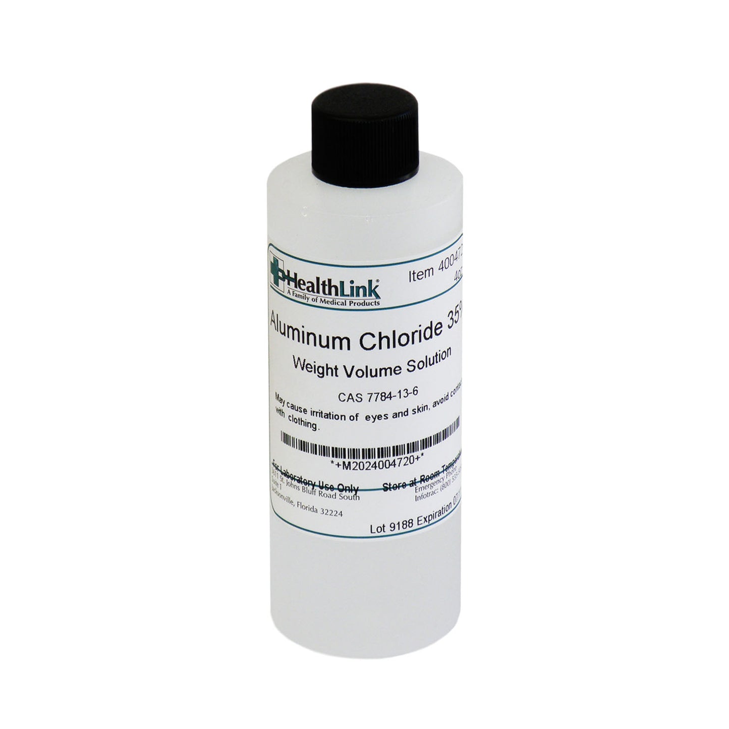 Aluminum Chloride, 35%, 4 oz (Item is Non-Returnable) (US Only) 