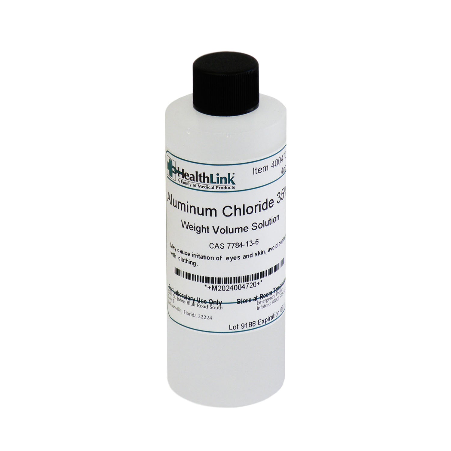 Aluminum Chloride, 35%, 4 oz (Item is Non-Returnable) (US Only) 