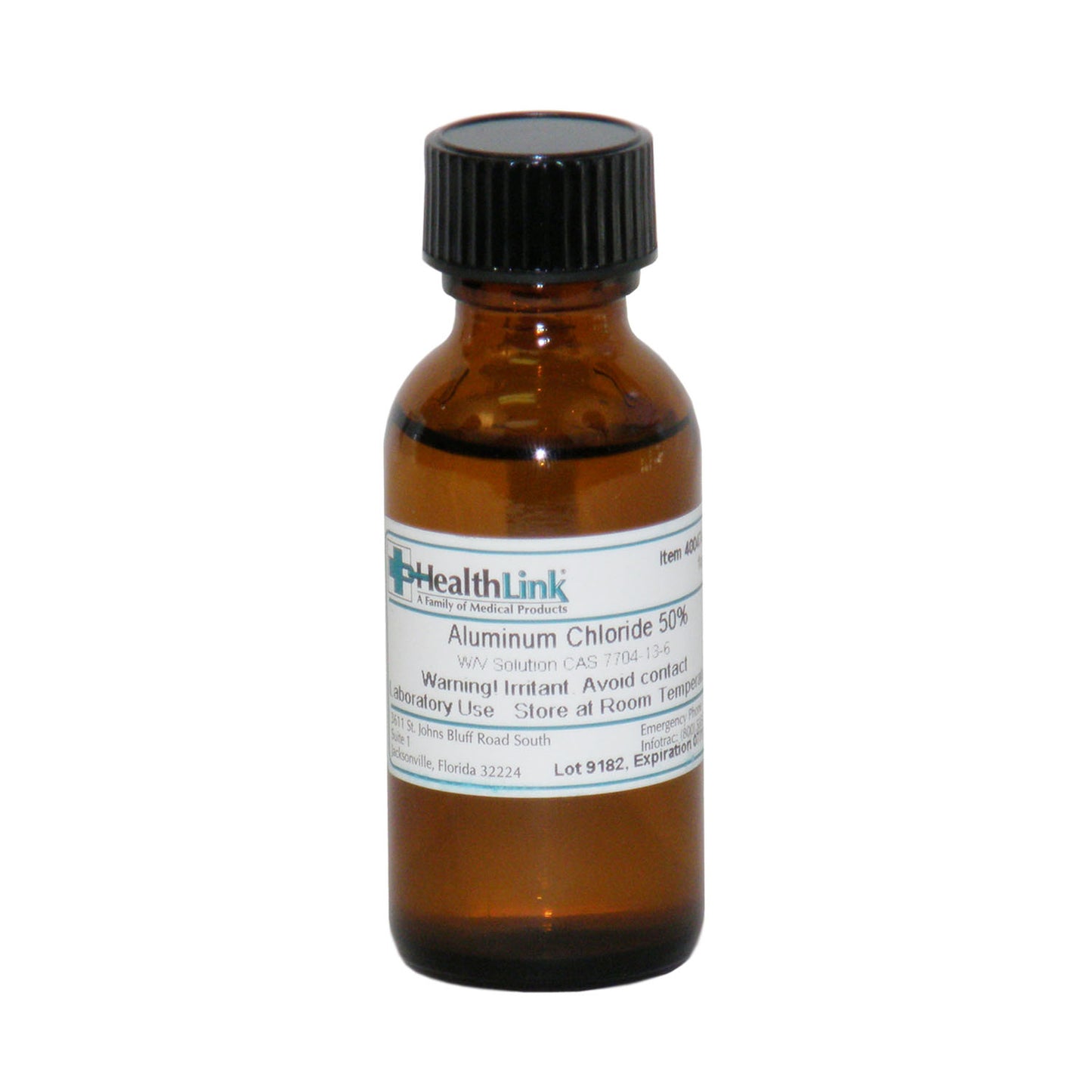 Aluminum Chloride, 50%, 1 oz (Item is Non-Returnable) (US Only)