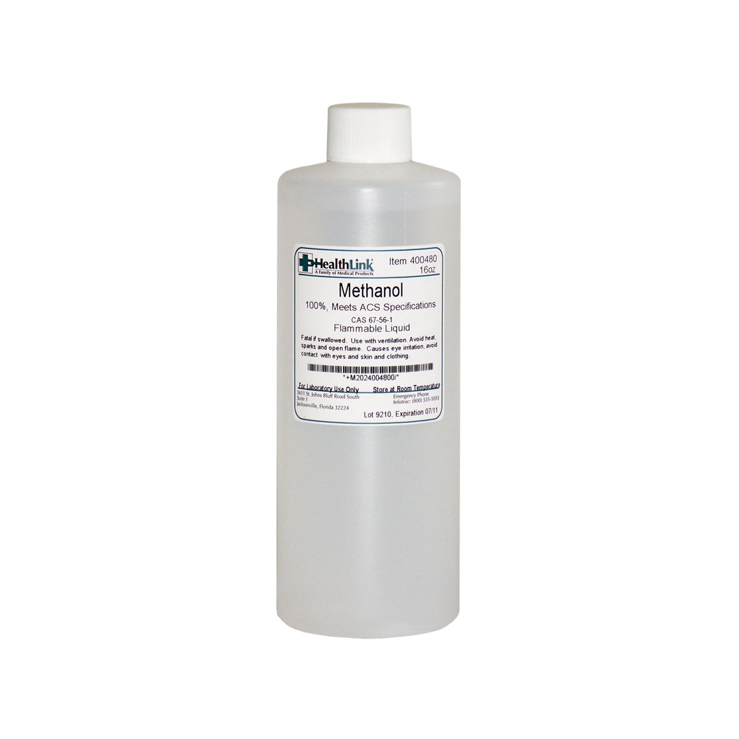 Methanol, 16 oz (Item is Non-Returnable) (US Only) (Item is considered HAZMAT and cannot ship via Air or to AK, GU, HI, MP, PR, VI) 