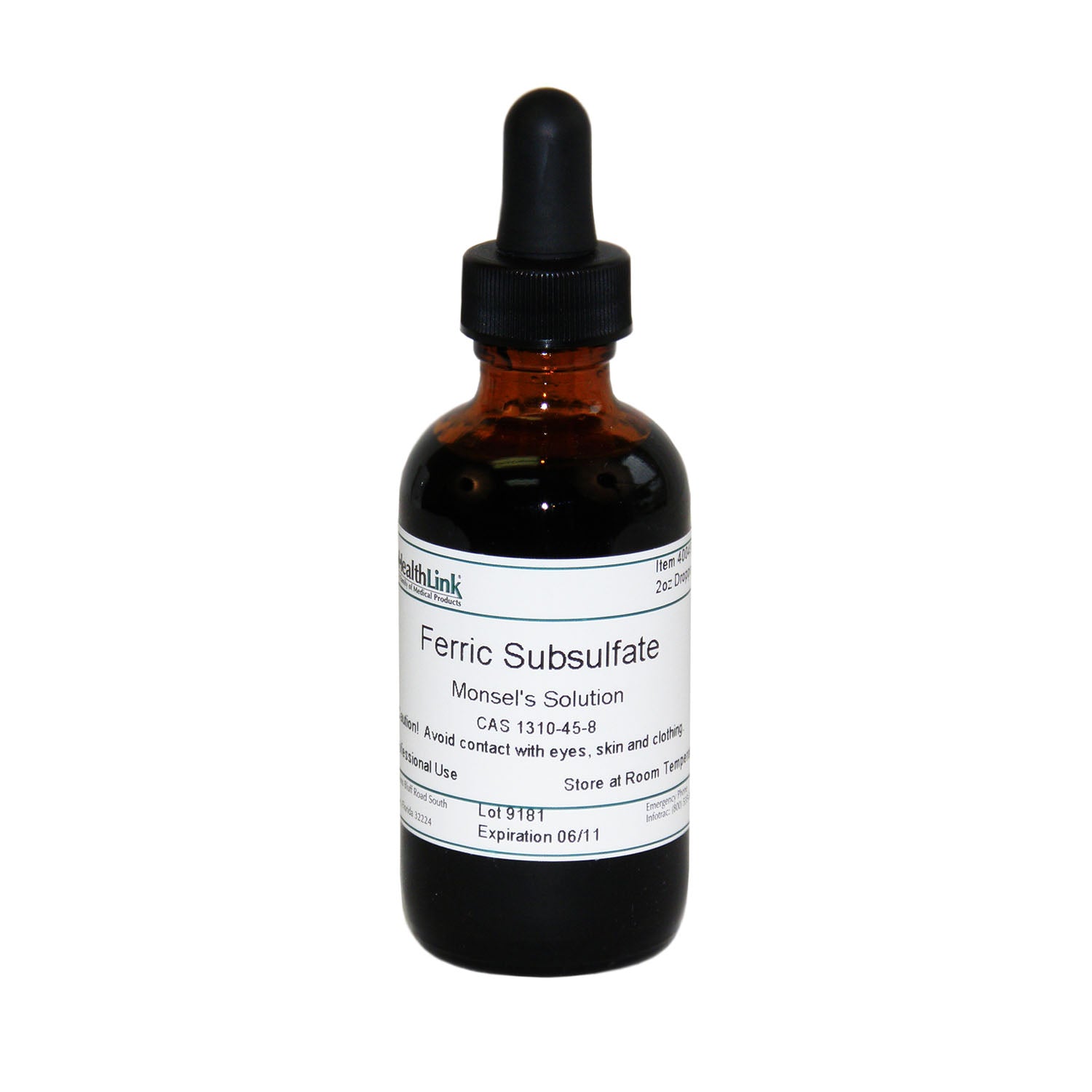 Monsel's Solution, Dropper Bottle, 2 oz (Item is Non-Returnable) (US Only) 