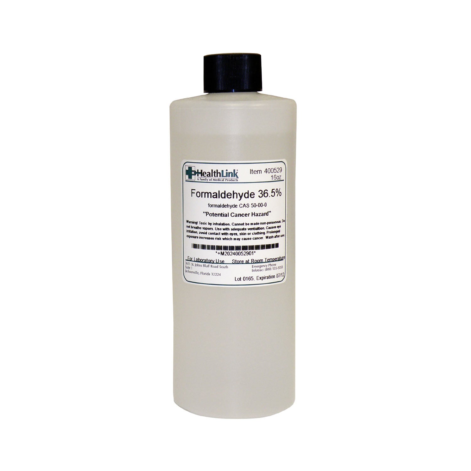 Formaldehyde, 16 oz (Item is Non-Returnable) (US Only) (Item is considered HAZMAT and cannot ship via Air or to AK, GU, HI, MP, PR, VI)