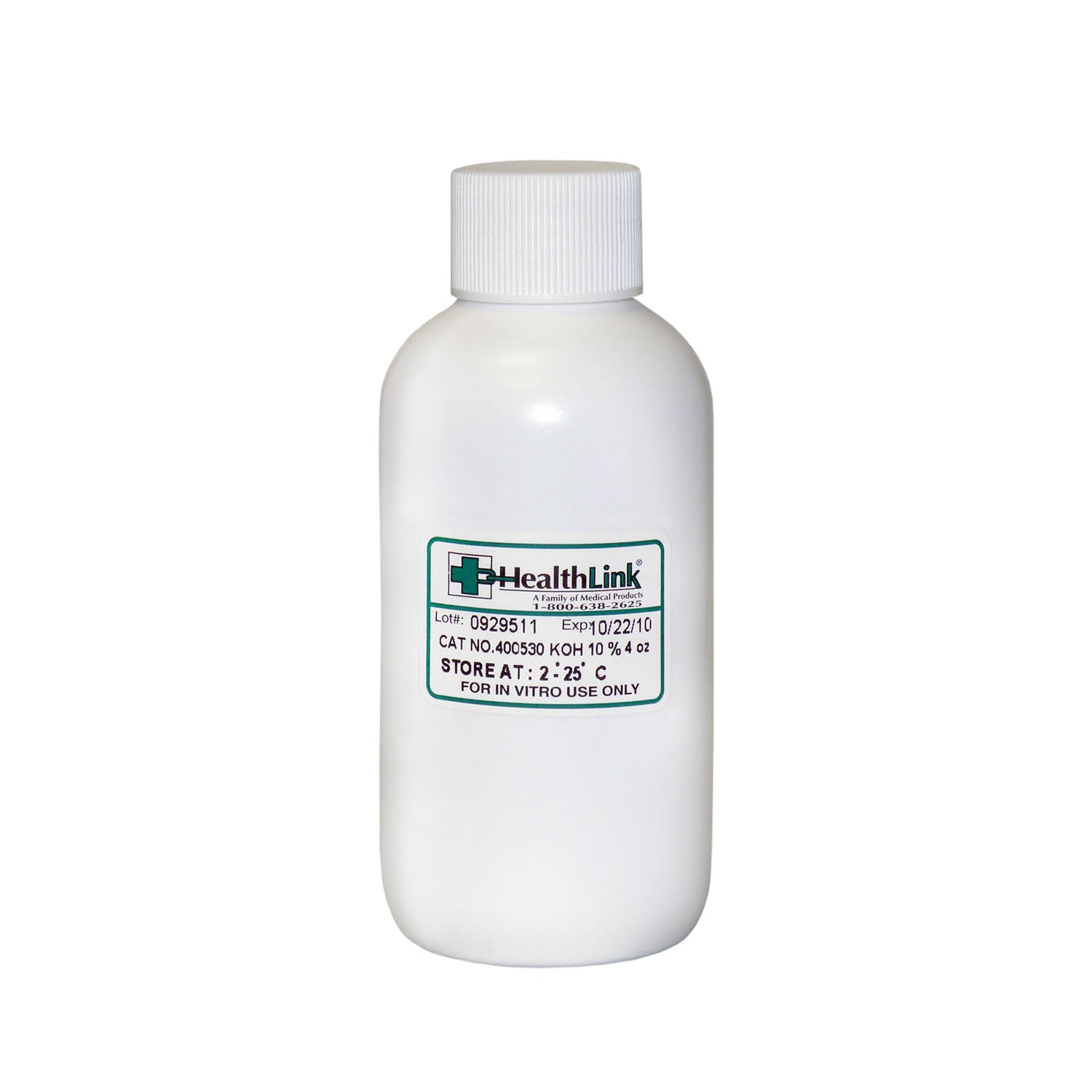 Potassium Hydroxide, 10%, 4 oz (Item is Non-Returnable) (US Only) (Item is considered HAZMAT and cannot ship via Air or to AK, GU, HI, MP, PR, VI) 