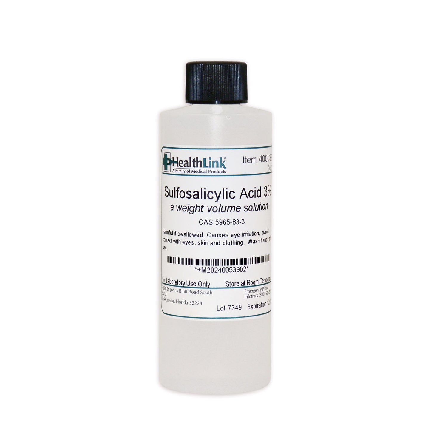 Sulfosalicylic Acid, 3%, 4 oz (Item is Non-Returnable) (US Only)