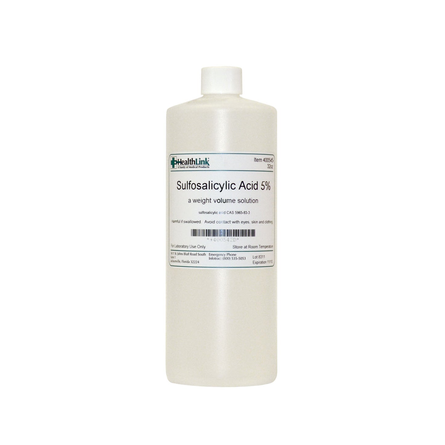 Sulfosalicylic Acid, 5%, 16 oz (Item is Non-Returnable) (US Only)