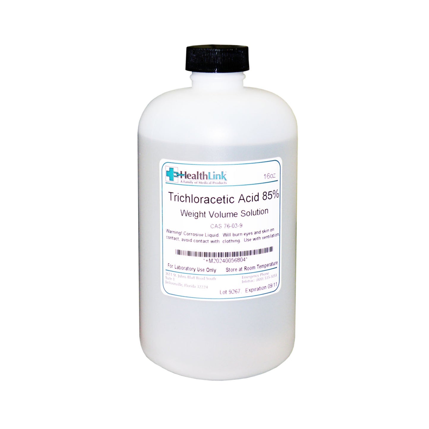 Trichloroacetic Acid, 85%, 16 oz (Item is Non-Returnable) (US Only) (Item is considered HAZMAT and cannot ship via Air or to AK, GU, HI, MP, PR, VI)