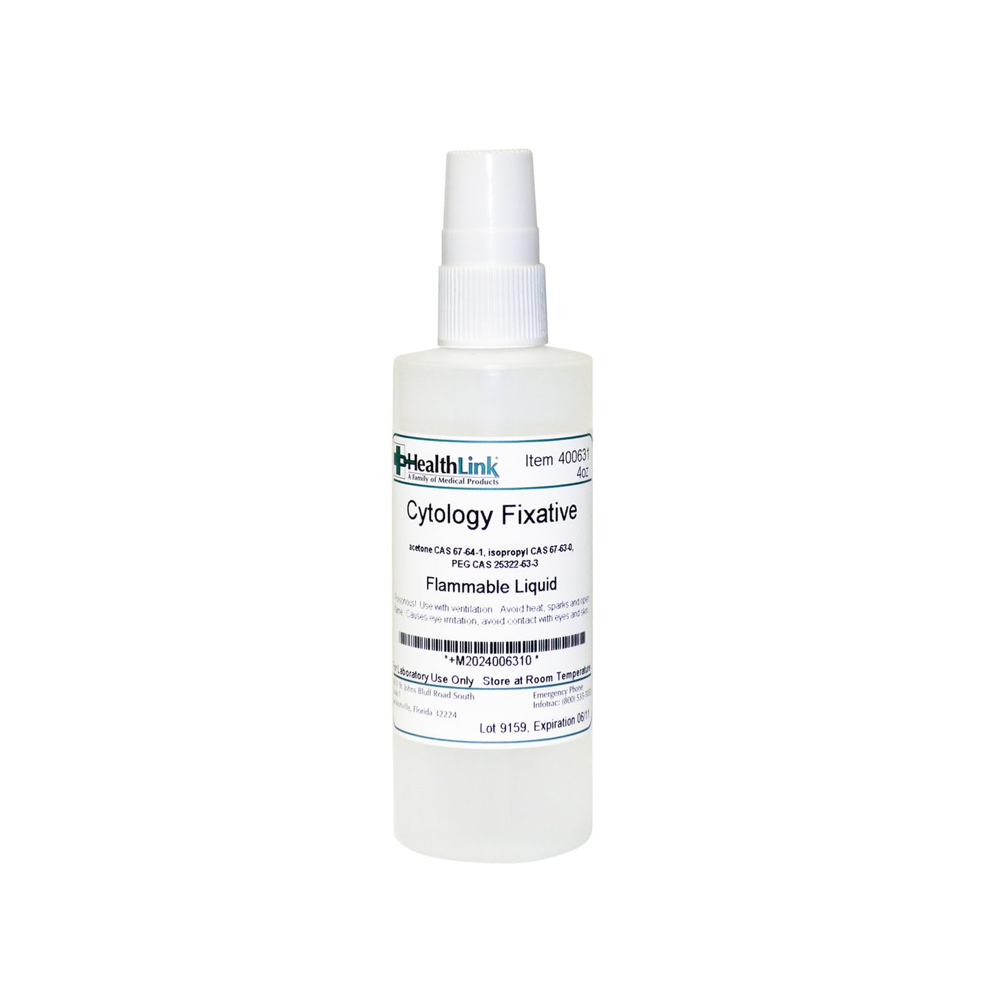 Cytology Fixative, Pump Bottle, 4 oz (Item is Non-Returnable) (US Only) (Item is considered HAZMAT and cannot ship via Air or to AK, GU, HI, MP, PR, VI)