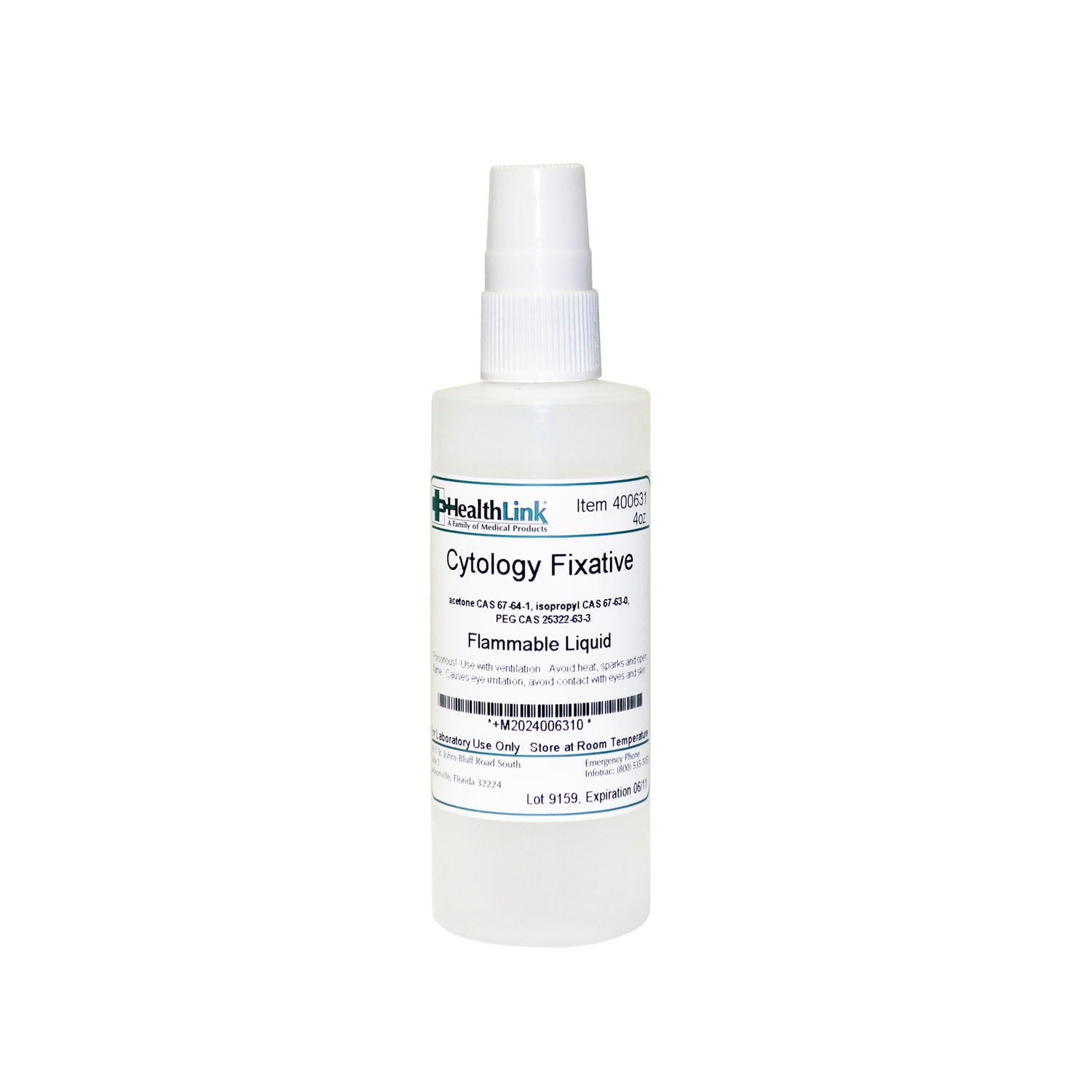 Cytology Fixative, Pump Bottle, 4 oz (Item is Non-Returnable) (US Only) (Item is considered HAZMAT and cannot ship via Air or to AK, GU, HI, MP, PR, VI)