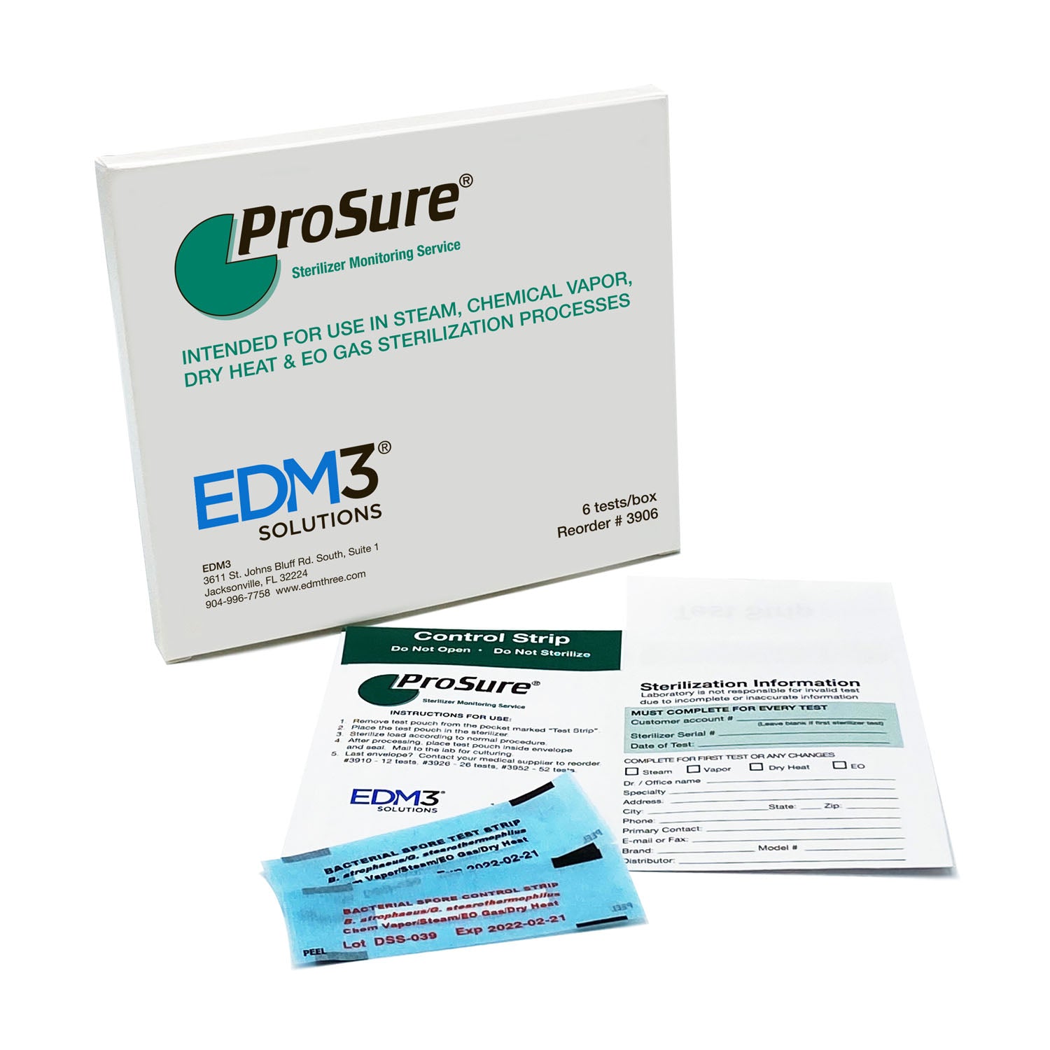 ProSure Autoclave Spore Strip Monitoring System, 6 tests/bx