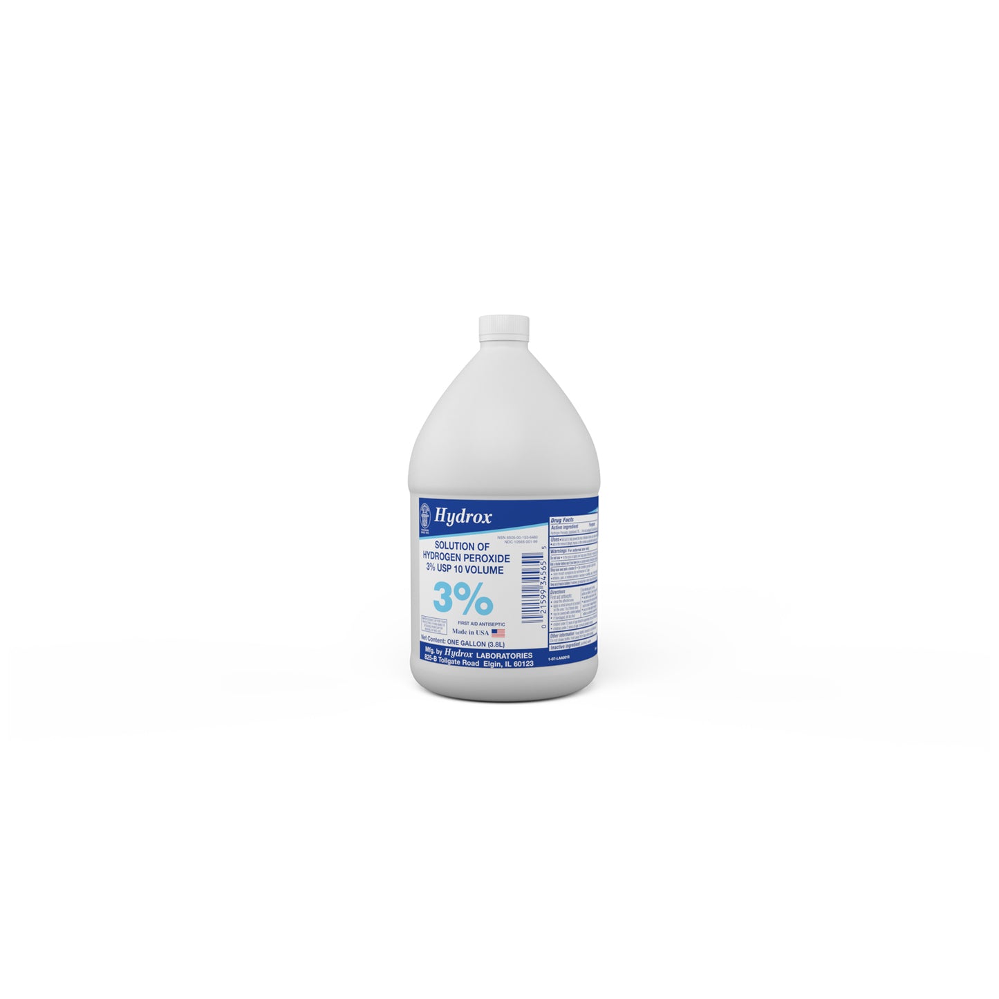 Hydrogen Peroxide 3%, 1 Gal, 4 gal/cs (36 cs/plt) (US Only)