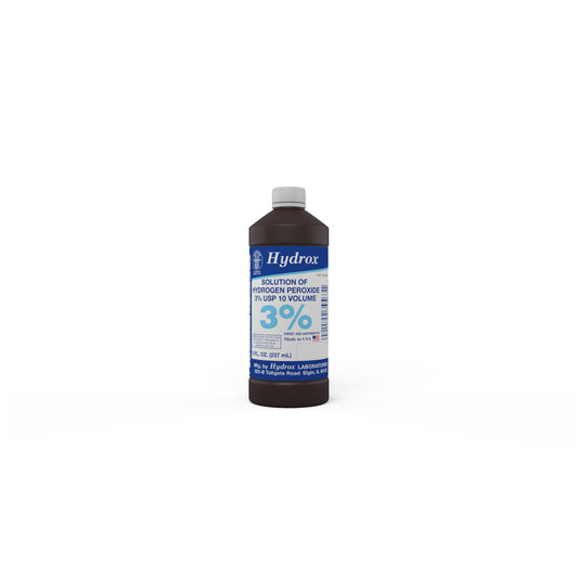 Hydrogen Peroxide 3%, 8 oz, 12 btl/cs (207 cs/plt) (US Only)