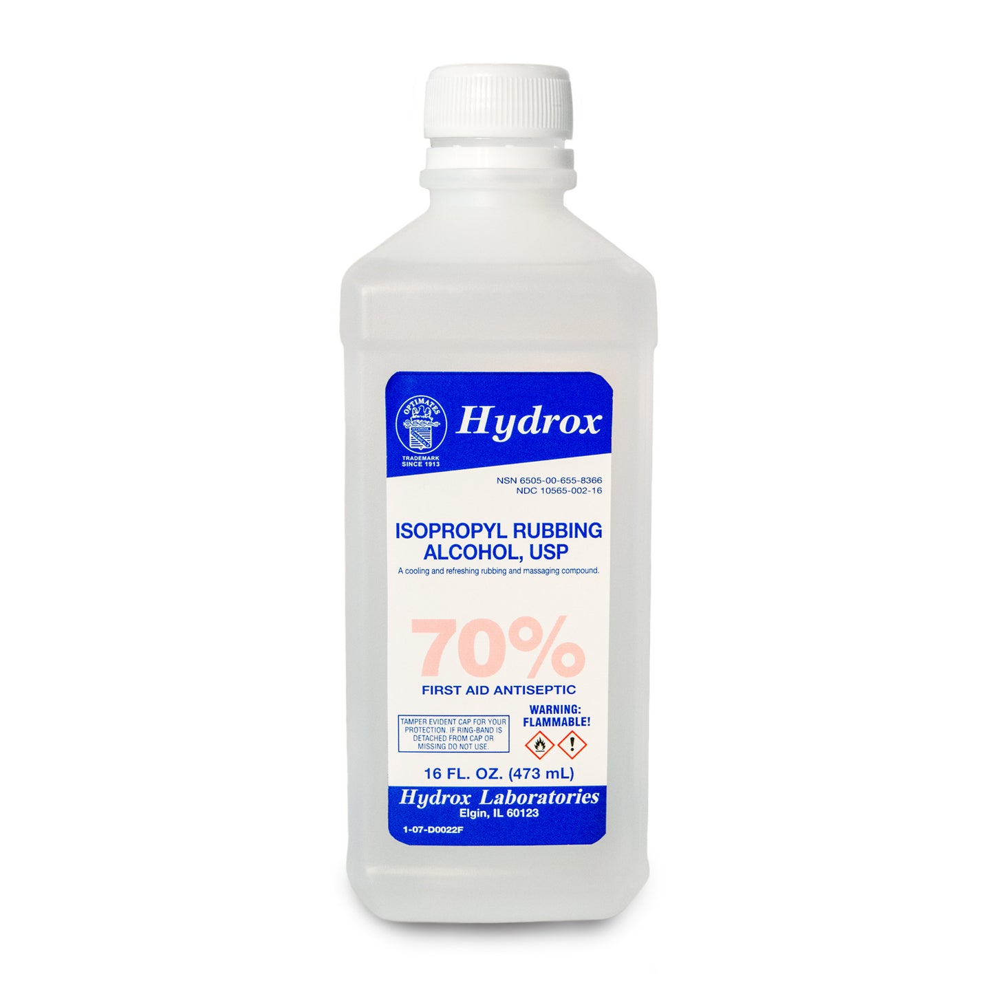 Isopropyl Rubbing Alcohol 70%, USP, 16 oz, 12 btl/cs (176 cs/plt) (US Only) (Item is considered HAZMAT and cannot ship via Air or to AK, GU, HI, MP, PR, VI) 
