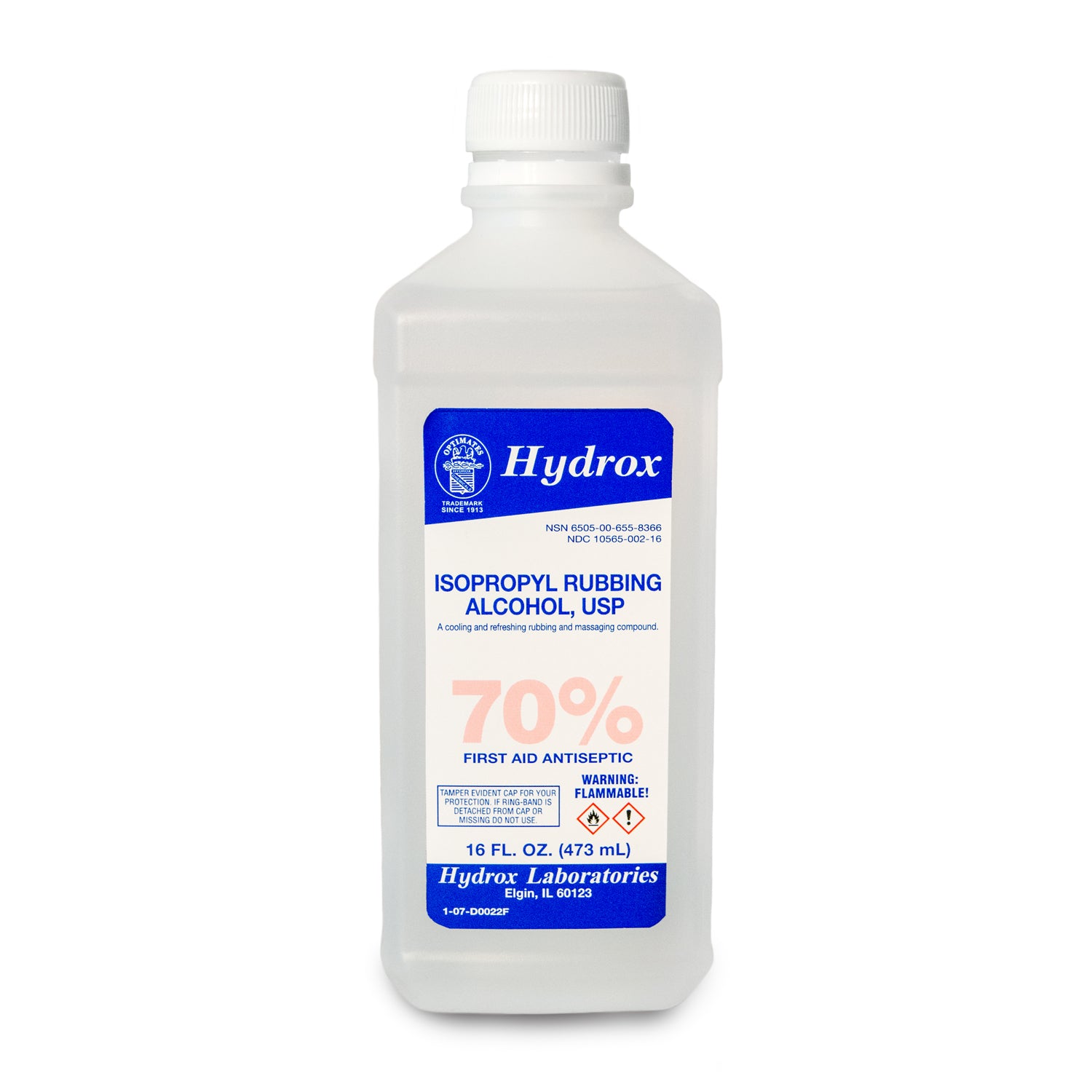 Isopropyl Rubbing Alcohol 70%, USP, 16 oz, 12 btl/cs (176 cs/plt) (US Only) (Item is considered HAZMAT and cannot ship via Air or to AK, GU, HI, MP, PR, VI) 