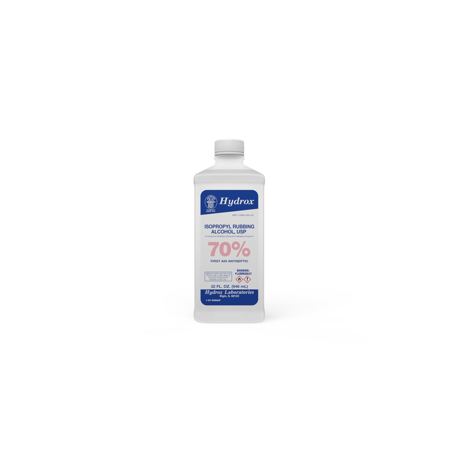 Isopropyl Rubbing Alcohol 70%, USP, 32 oz, 12 btl/cs (70 cs/plt) (US Only) (Item is considered HAZMAT and cannot ship via Air or to AK, GU, HI, MP, PR, VI)