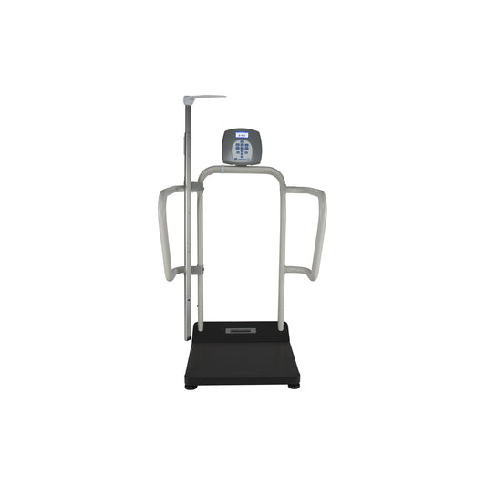 Digital Platform Scale with Extra Wide Handrails & Digital Height Rod, 1000 lb Capacity, ADPT30 (DROP SHIP ONLY)
