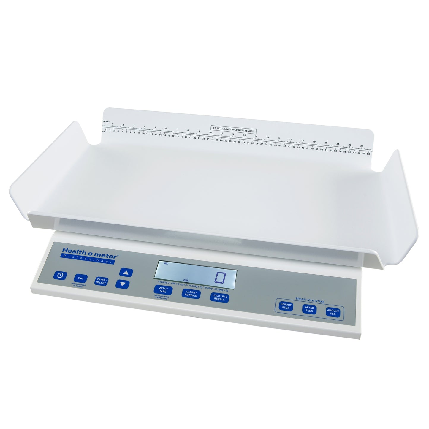 Antimicrobial High Resolution Digital Neonatal/Pediatric Four Sided Tray Scale with Built-in Pelstar Wireless Technology, KG only (DROP SHIP ONLY)