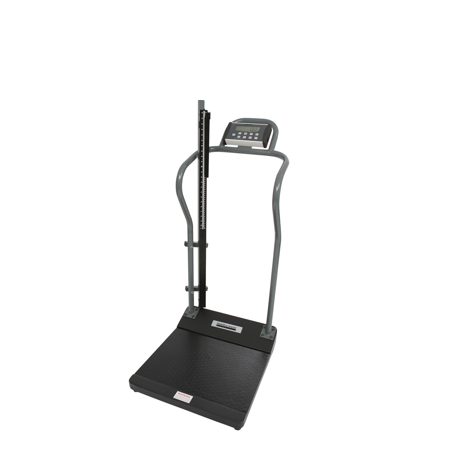 Antimicrobial Digital Platform Scale with Height Rod, KL Only, Assembled, 100-240V Adapter (Included) or 6 D Batteries (not included) (DROP SHIP ONLY)