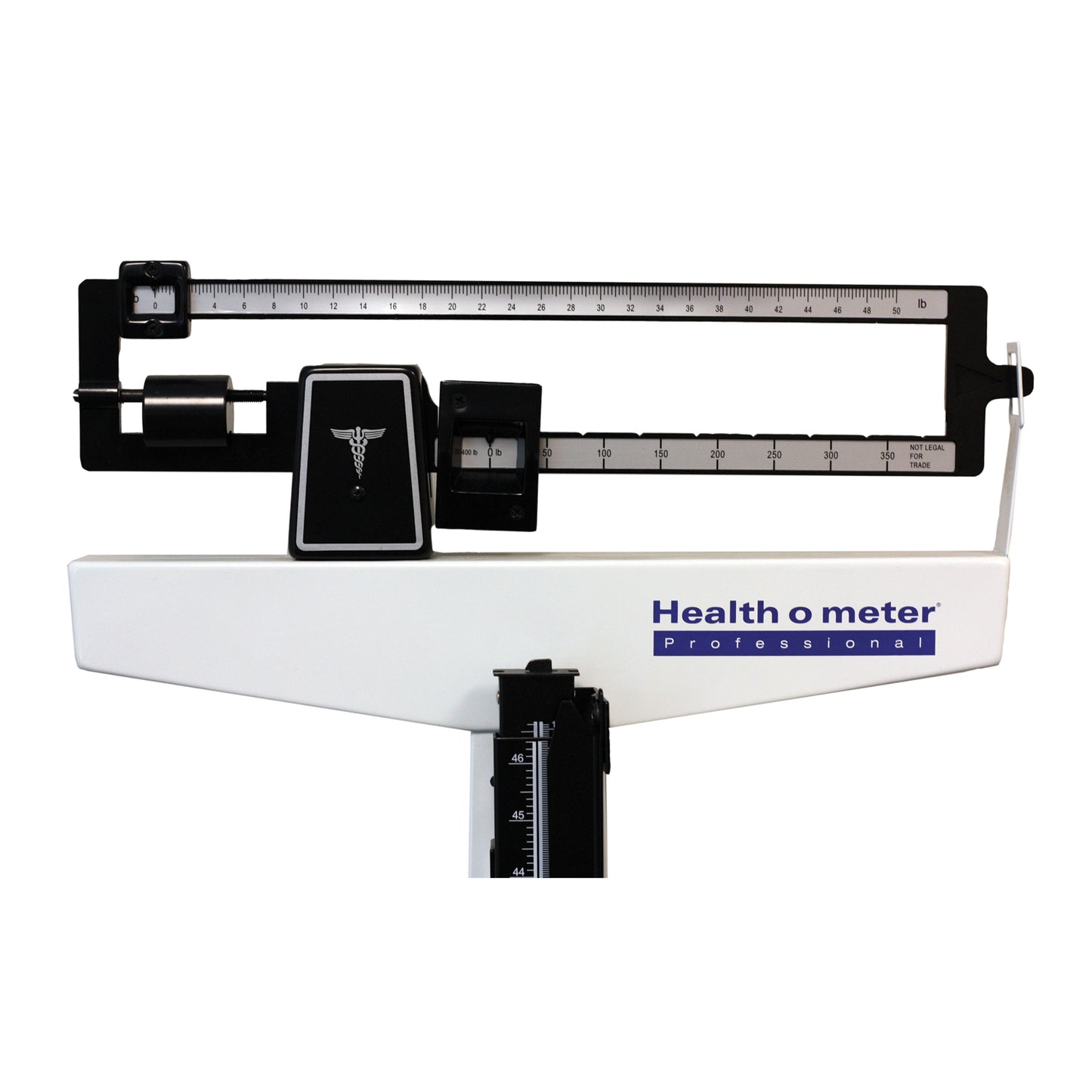 Mechanical Beam Scale, Height Rod, Wheels, 400 lb Capacity, 10_" x 14" x 3_" Platform Dimension (DROP SHIP ONLY)