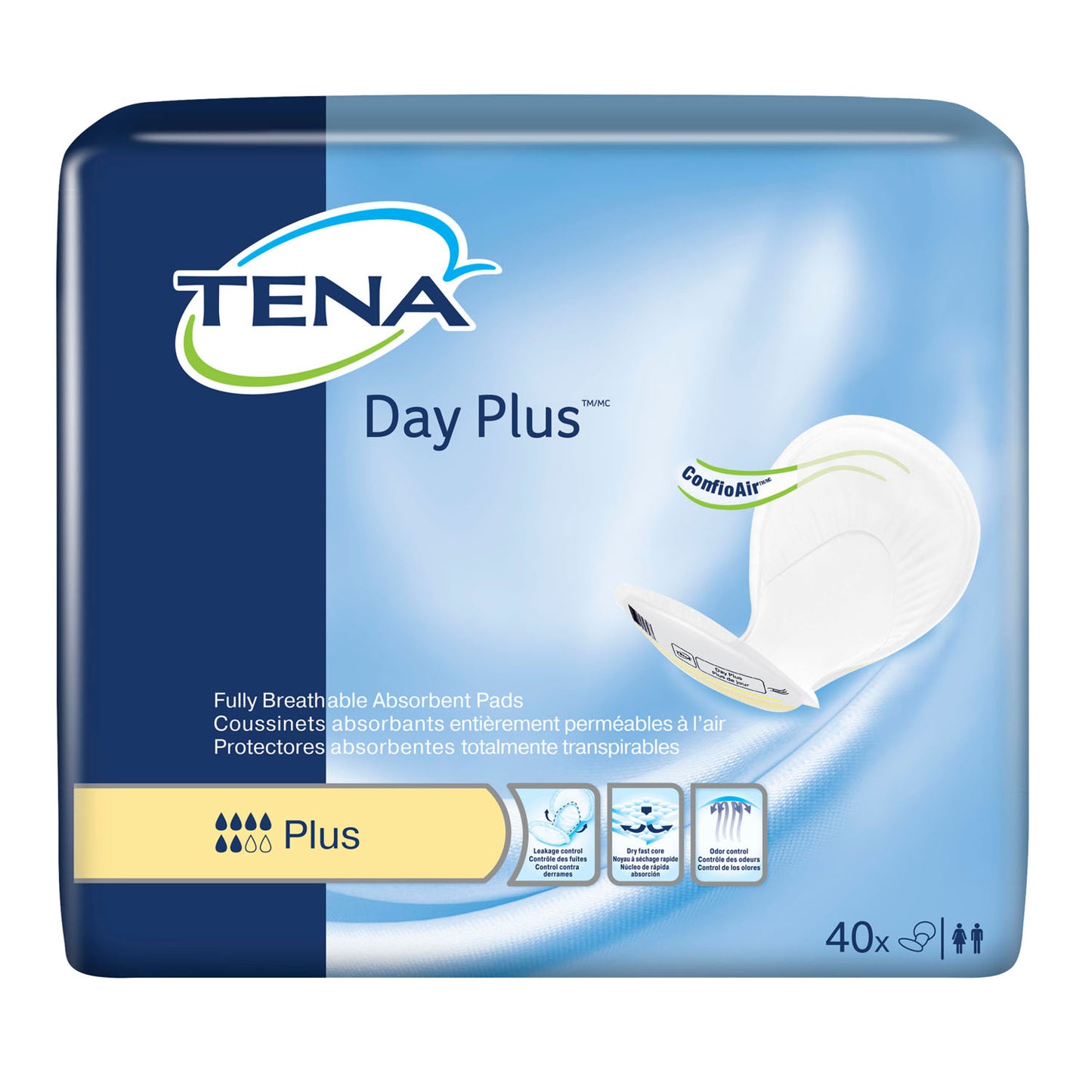 Pads, Day, Plus, Yellow, 40/pk, 2 pk/cs (Continental US Only)
