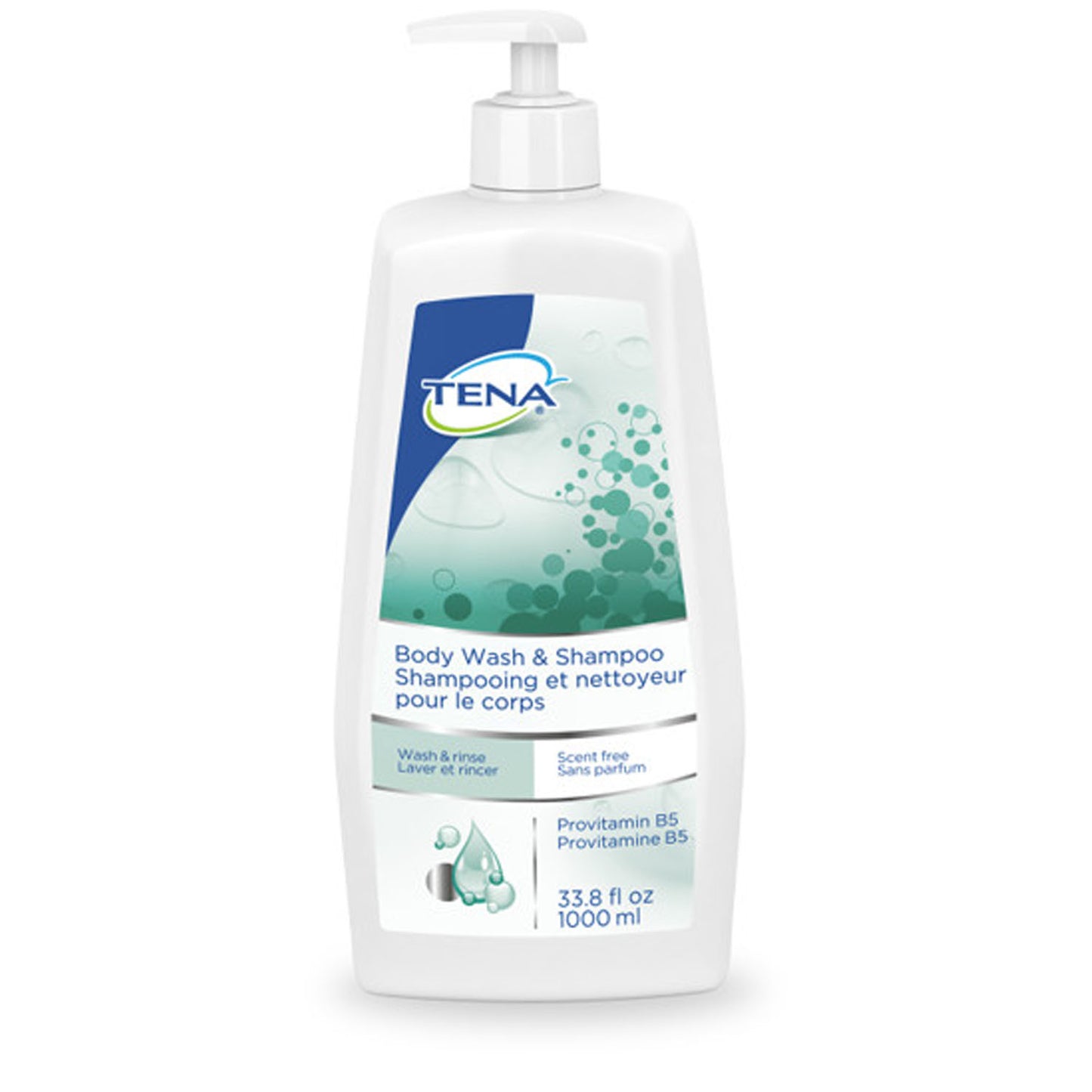 Body Wash & Shampoo, Scent-Free, 33.8 fl oz Pump Bottle, 8/cs (Continental US Only)