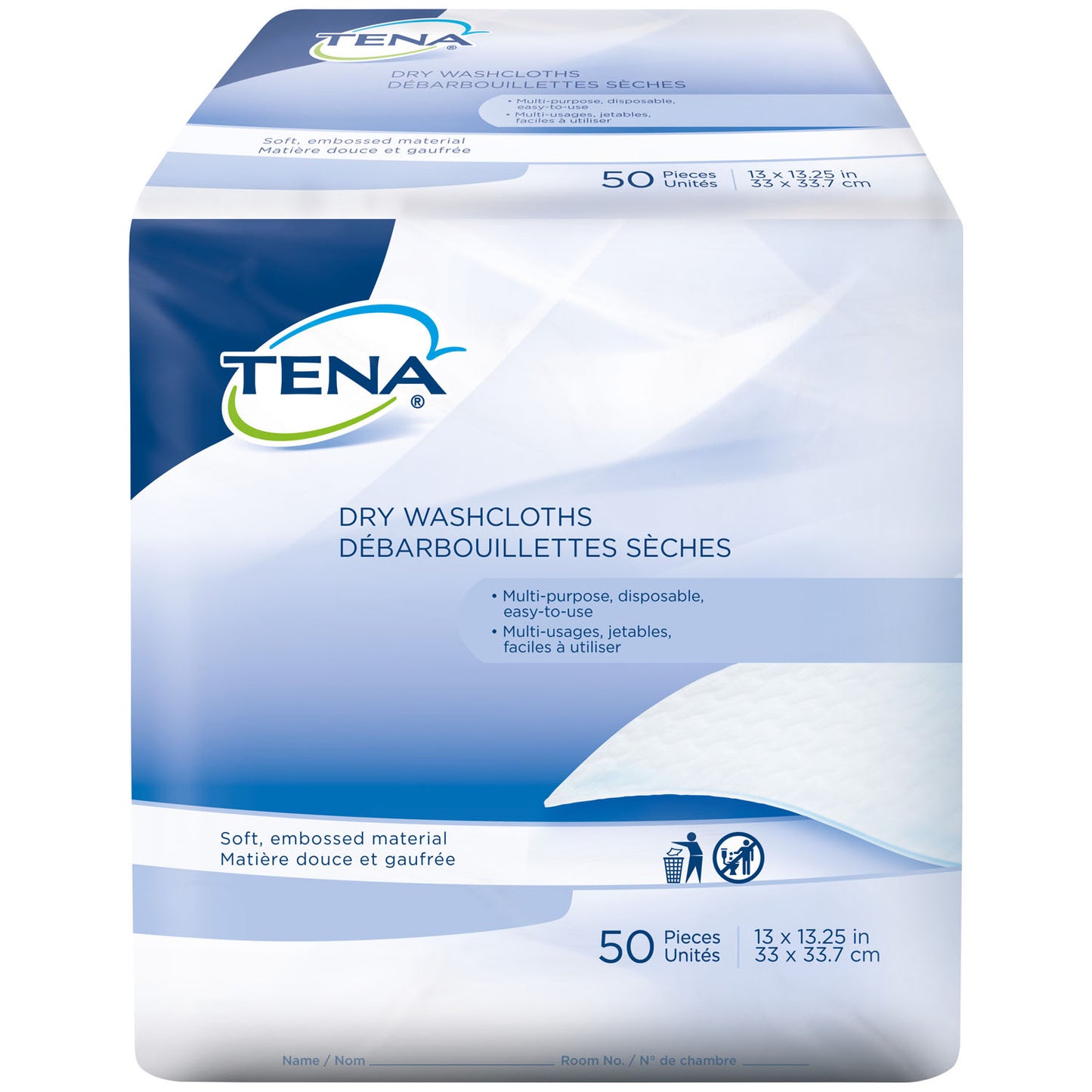 Washcloth, 13" x 13.25", 50/pk, 16 pk/cs (Continental US Only)