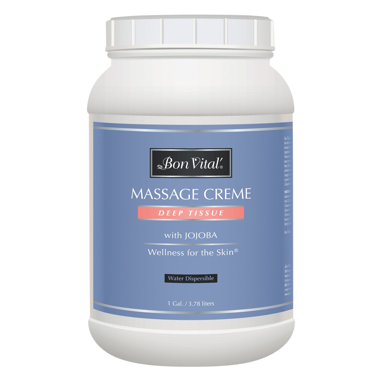 Deep Tissue Massage Creme, 1 Gallon Jar, 4/cs (Cannot be sold to retail outlets and/ or Amazon) (US Only) (Part Number Change COMING SOON)