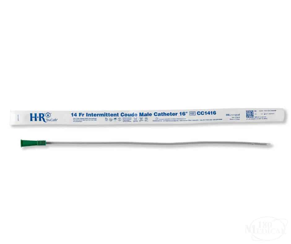 TruCath intermittent Coude Catheter, 16fr, 16", 30/bx, 10bx/cs