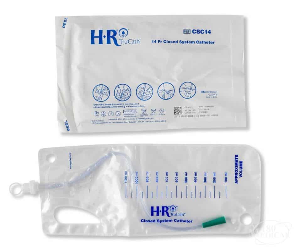 TruCath Closed System Catheter, 14fr, 100/case