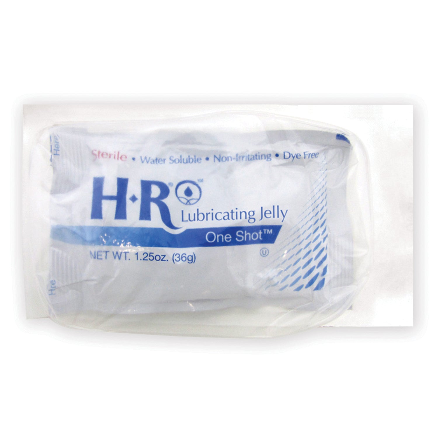 HR Sterile Lubricating Jelly SafeWrap 1.25oz (36gm) OneShot (Sterile Field), 50/bx