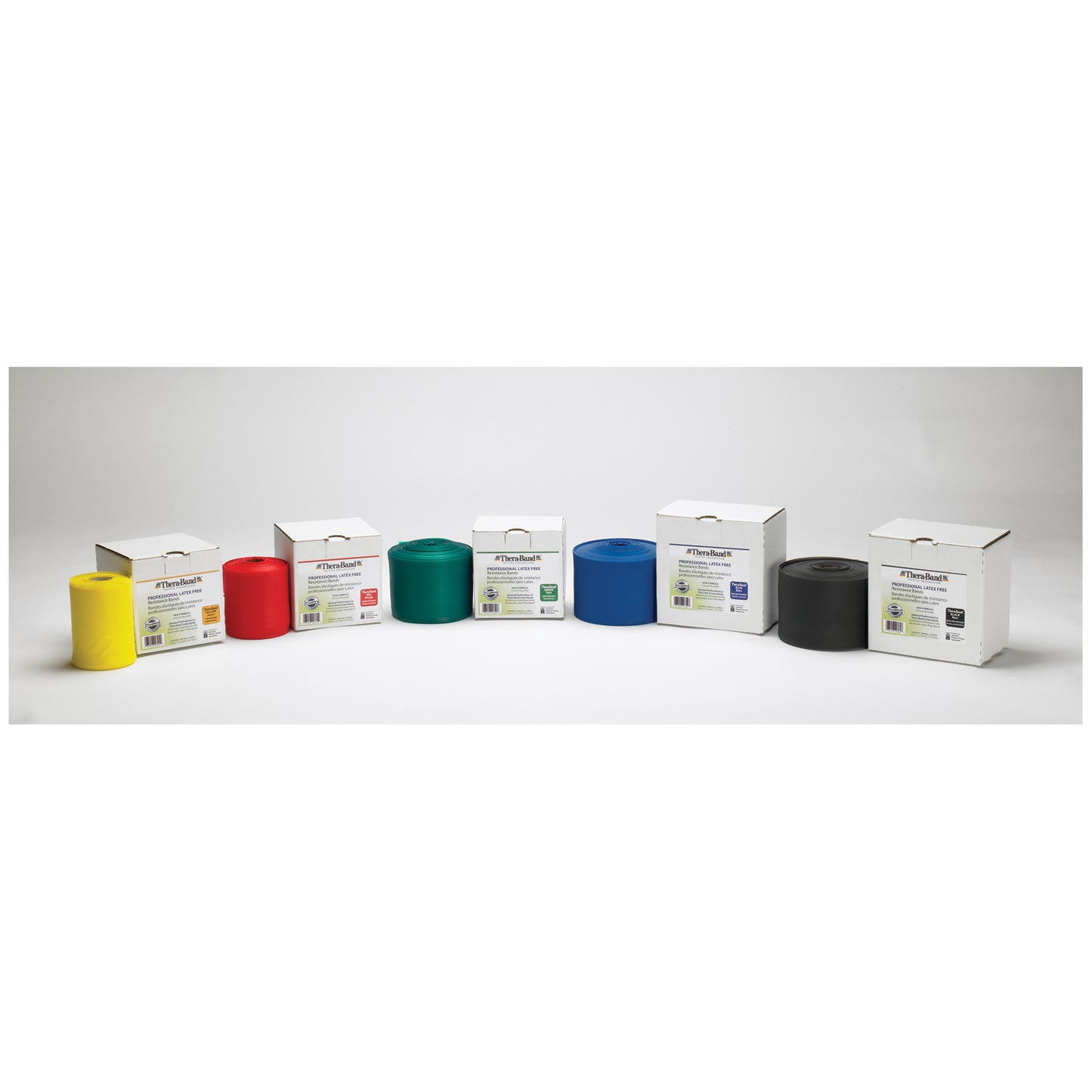 Resistance Band, Red/ Medium, 50 Yd Dispenser Box, Latex Free (LF), 4 ea/cs (48 cs/plt) (021526) (US Only) (Part Number Change COMING SOON)