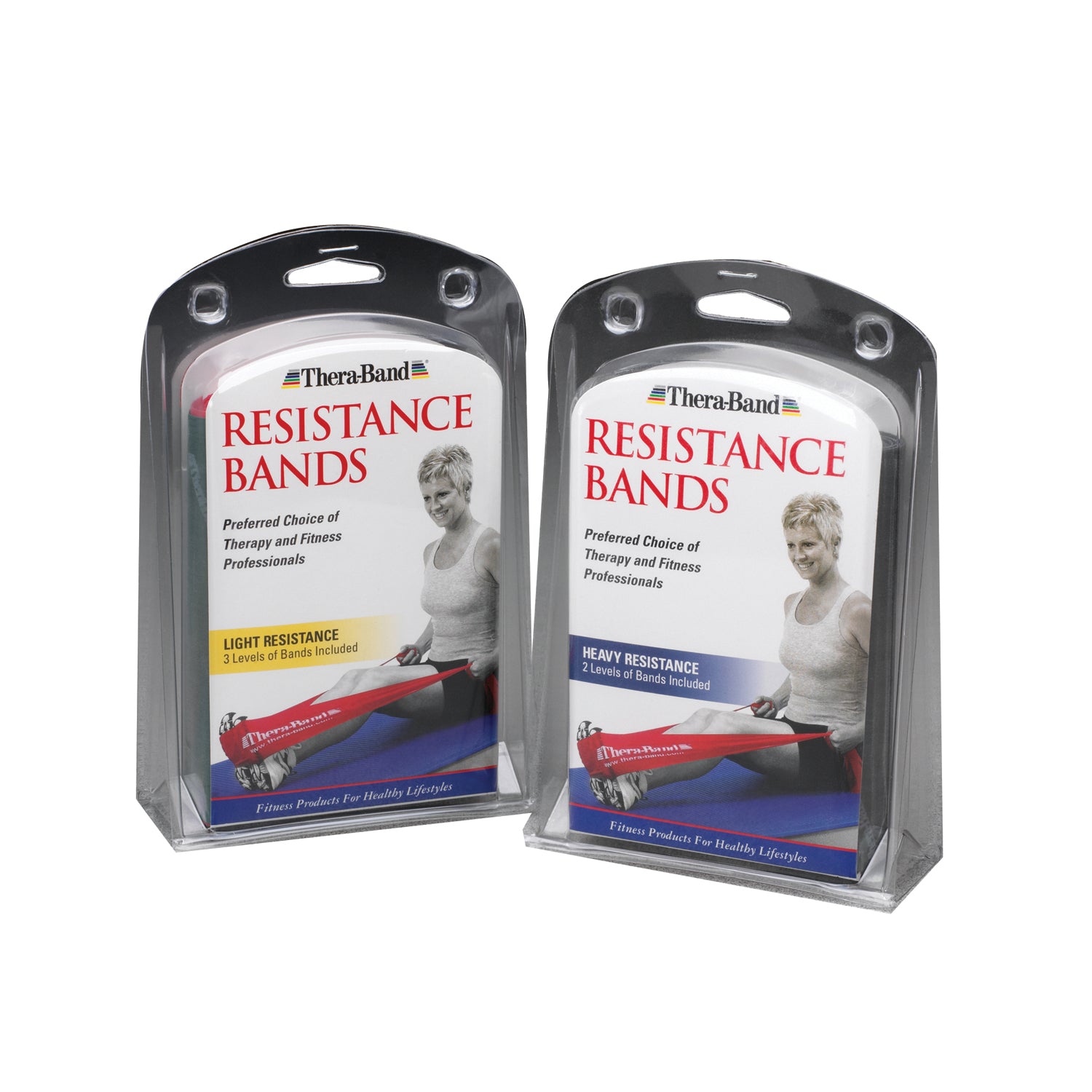 Resistance Band, Light (Yellow, Red & Green), Multi-Band Retail Pk (5 ft Cut Lengths in Retail Clam-Shell Packaging, 12 ea/cs (US Only) (Part Number Change COMING SOON)