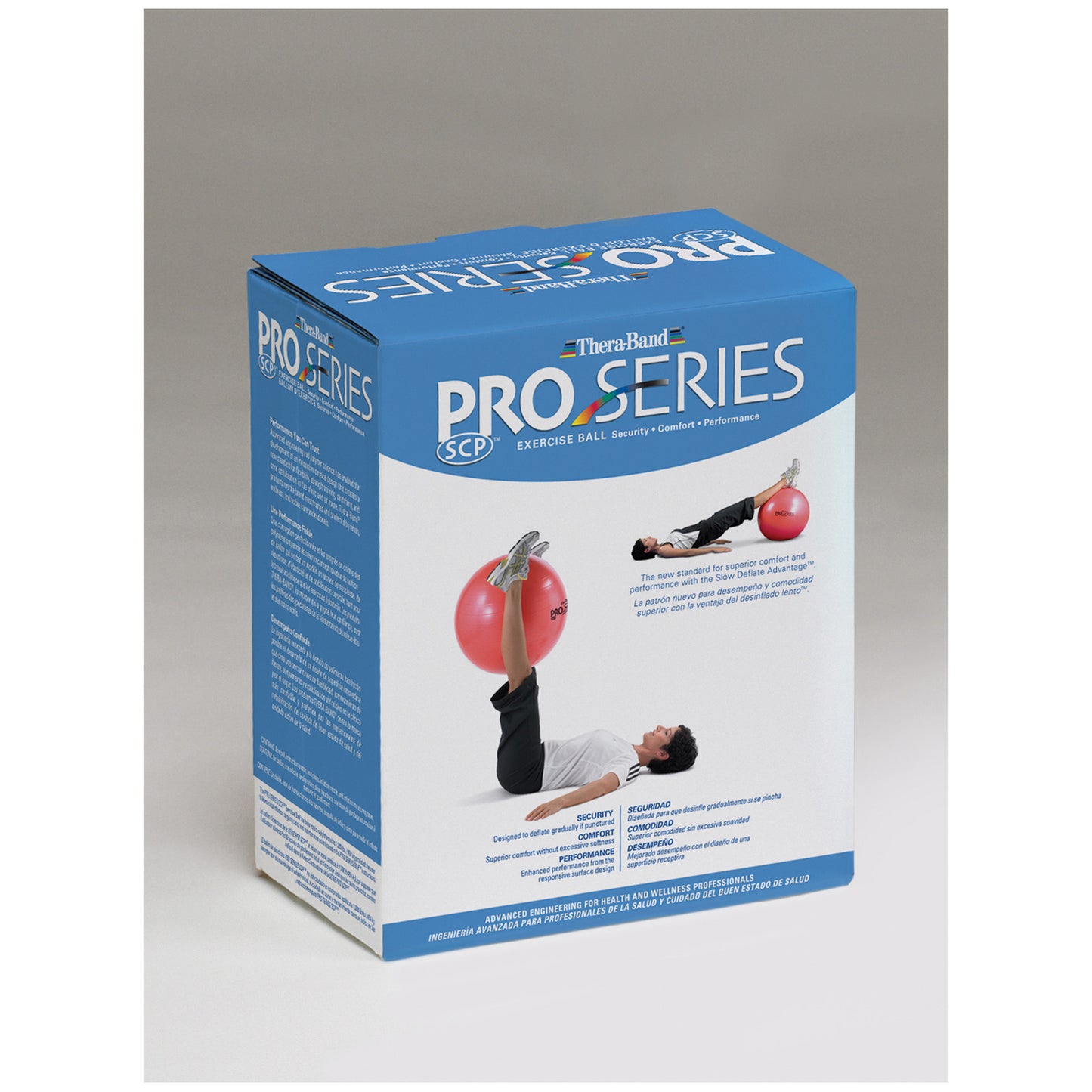 PRO SERIES SCP  Ball, 75cm / Blue, For Body Height 6'2"-6'8" (188-203cm), Individually Boxed for Retail, Include Full Color Instructional Poster, Thera-Band Silver available in bulk only, 10 ea/cs (020597) (US Only) (Part Number Change COMING SOON)