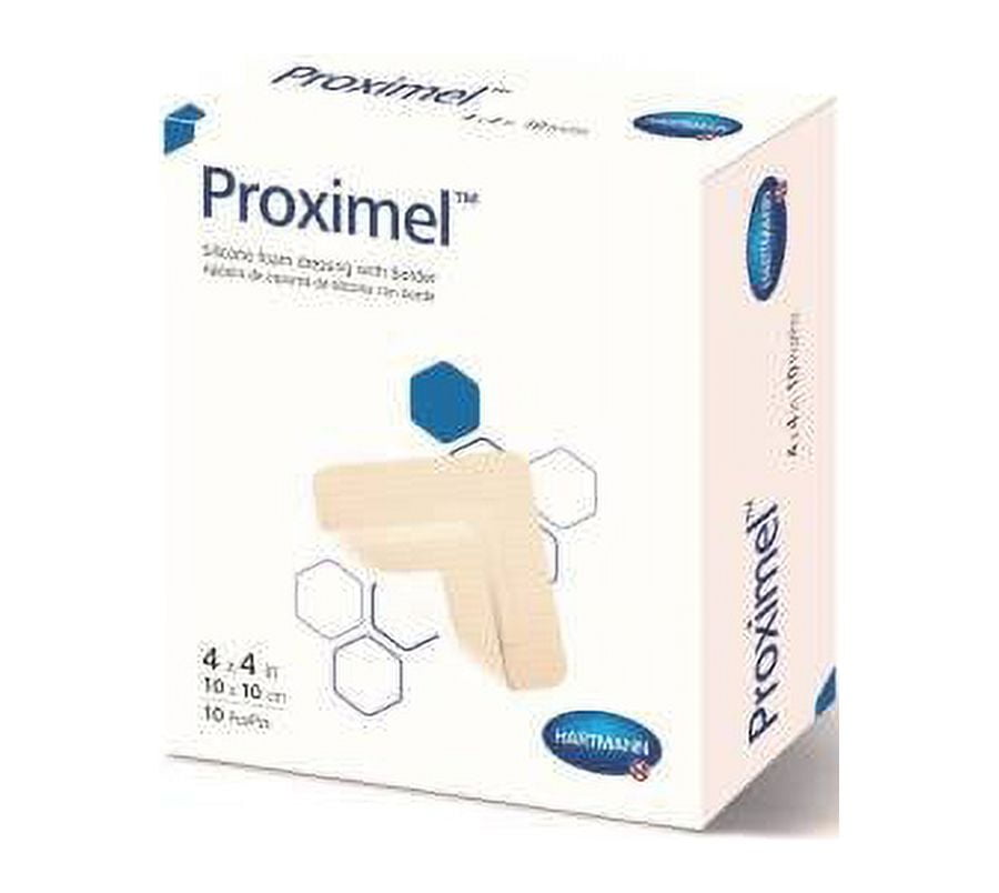 Foam Dressing with Border, 4" x 4", 10/bx, 6 bx/cs