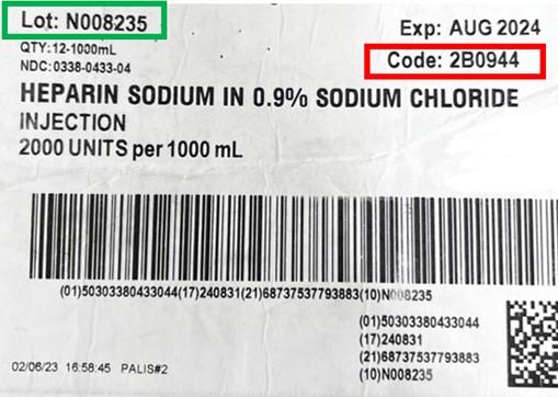 Heparin Sodium, 0.9% Sodium Chloride Injection, 2000 USP Heparin Units/ 1000 ml, Viaflex Plastic Container, Liquid Premix, 12/cs (Rx) (Item is Non-Returnable) (Continental US Only, Excluding IN and ND) (Product Access Restricted. Check with your sales rep to verify eligibility) (Item on Manufacturer Allocation - Inventory Limited when Available)