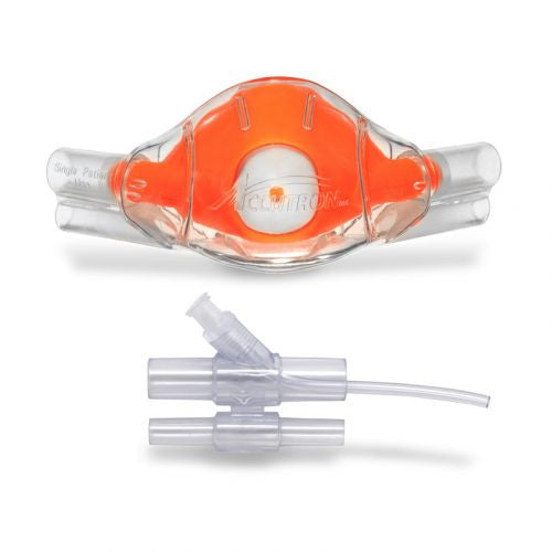 ClearView Nasal Mask and Capnography Bundle, Large, Adult, Outlaw Orange, 12/pk