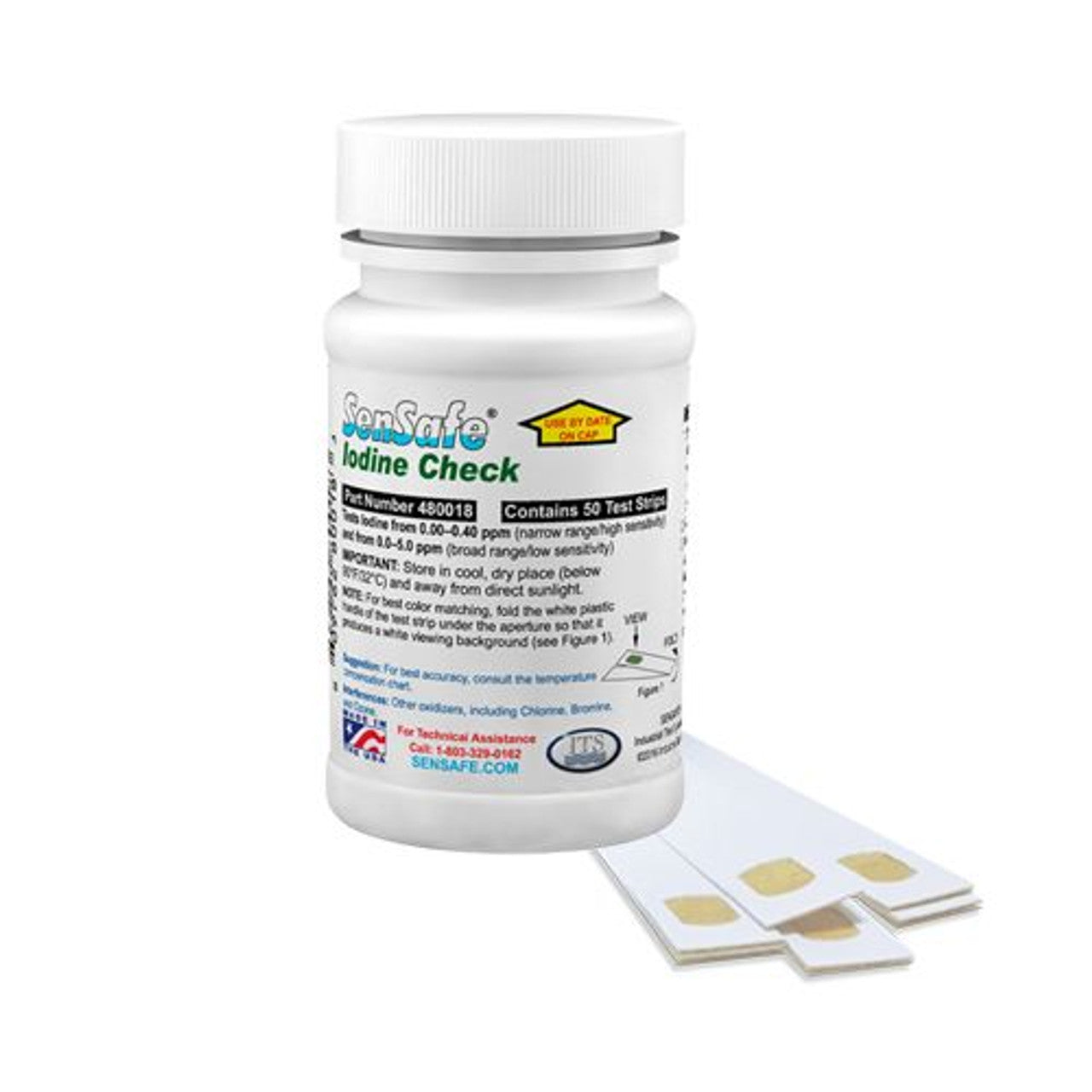 Iodine Test Strips, 50/btl