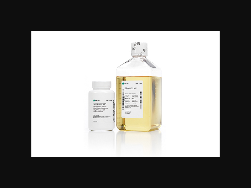 HyClone SFM4HEK293, Medium with L-Glutamine, Poloxamer 188, Sodium Bicarbonate, without Protein, Phenol Red, HEPES, 1000 mL (Must be Refrigerated; Ships on Ice) (Item is Non-Returnable) (DROP SHIP ONLY)