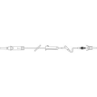 Solution Set, Non-Vented Spike, Interlink Injection Site, Lever Lock Cannula (detached), Male Luer Lock Adapter with Retractable Collar, 10 drops/ml, 76" Length, Non-Pyrogenic, Non-DEHP, Sterile Fluid Path, 48/cs (Rx) (Continental US Only) (Product Access Restricted. Check with your sales rep to verify eligibility)